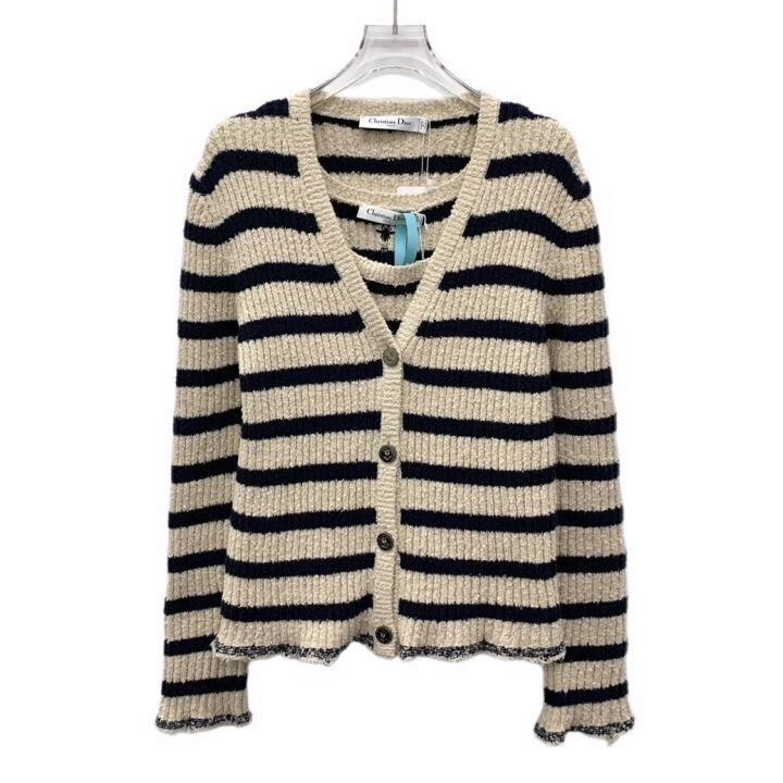 Dior Dior New Striped CD Logo Two-piece Knit Set K26WX Size S / US 4 / IT 40 - 1 Thumbnail