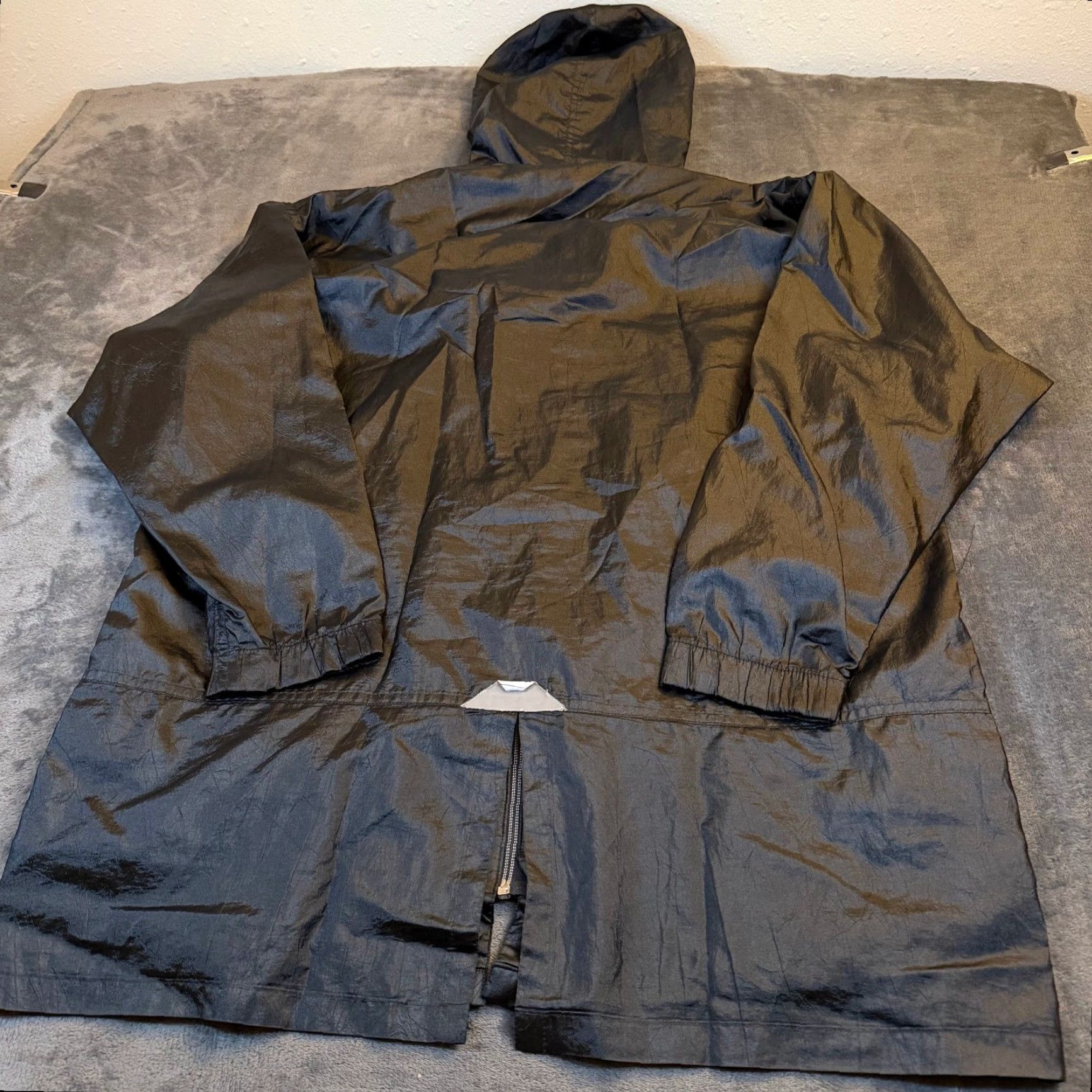 Nike VINTAGE Nike Jacket Hooded Windbreaker Longline Zip Up Mens M Black Size US M / EU 48-50 / 2 - 4 Thumbnail