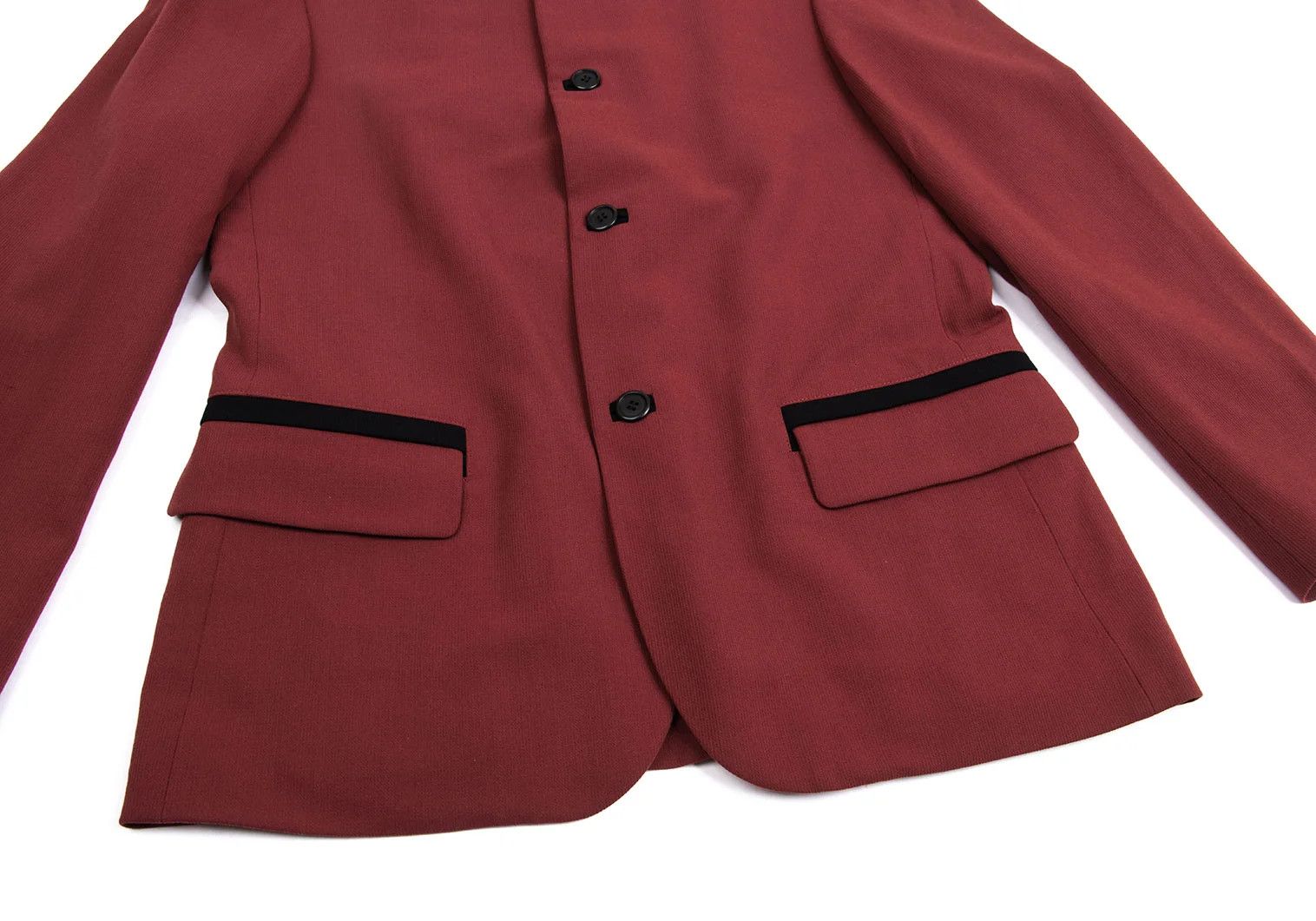 Jean Paul Gaultier Wool Mao Collar Jacket in Bordeaux Size 48 Size US M / EU 48-50 / 2 - 8 Thumbnail
