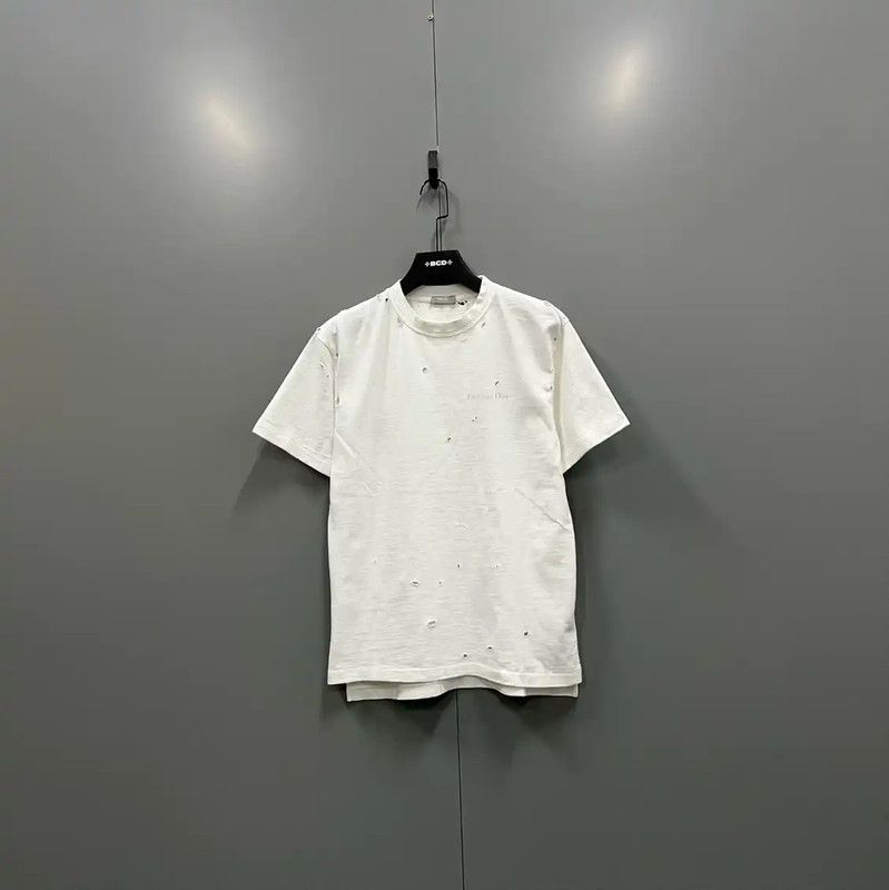 Dior Dior Women's Summer White Cotton T-Shirt 0089 Size XS / US 0-2 / IT 36-38 - 1 Thumbnail
