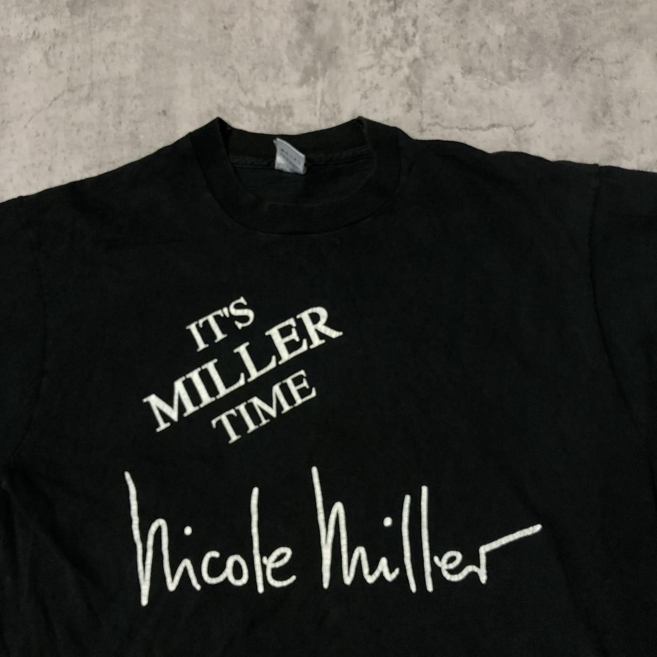 Fruit Of The Loom Black vintage 90s Nicole Miller t-shirt clothing Size US XL / EU 56 / 4 - 2 Thumbnail