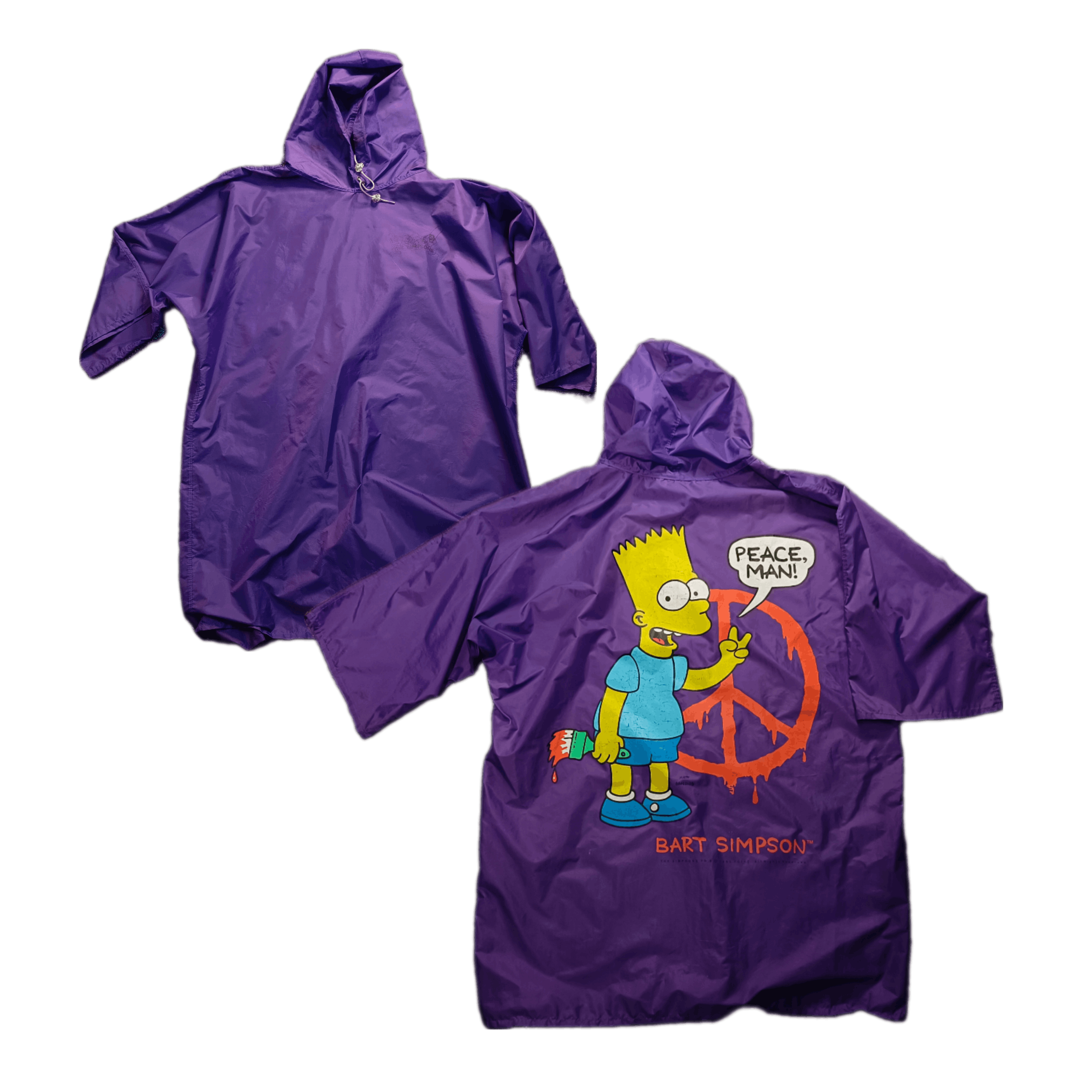 Japanese Brand 🔥🔥 Vintage 1995 Rare The Simpson Long Raincoat Size US L / EU 52-54 / 3 - 1 Thumbnail