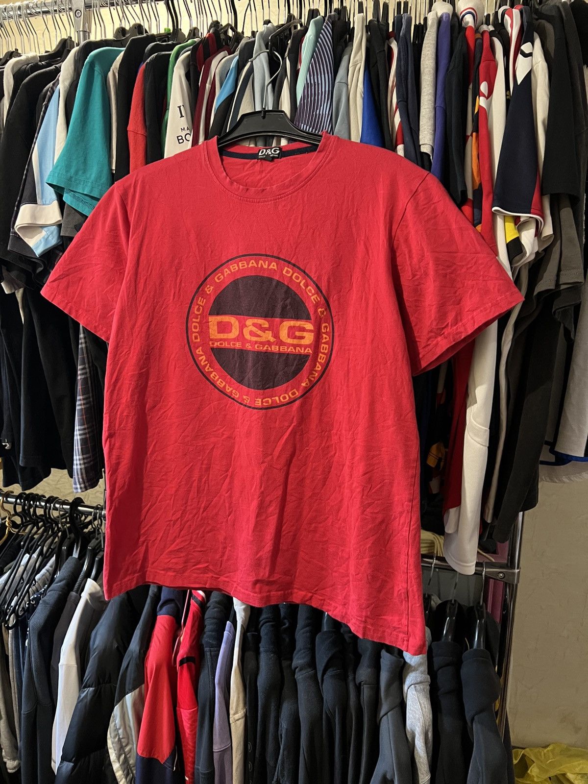 Dolce & Gabbana VINTAGE DOLCE & GABBANA RED GRAPHIC HYPE T SHIRT SIZE XXL Size US XL / EU 56 / 4 - 1 Thumbnail