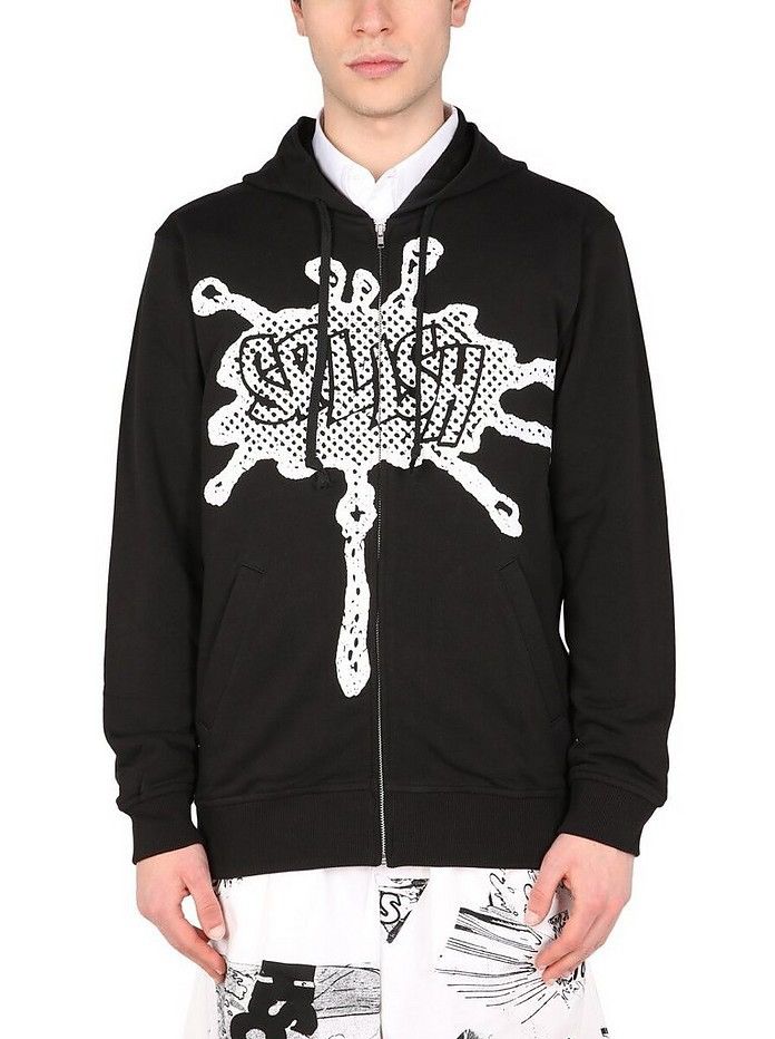Comme des Garcons !DS! SS22 Comme Des Garcons "Splish" Logo Black Hoodie Size US L / EU 52-54 / 3 - 8 Thumbnail