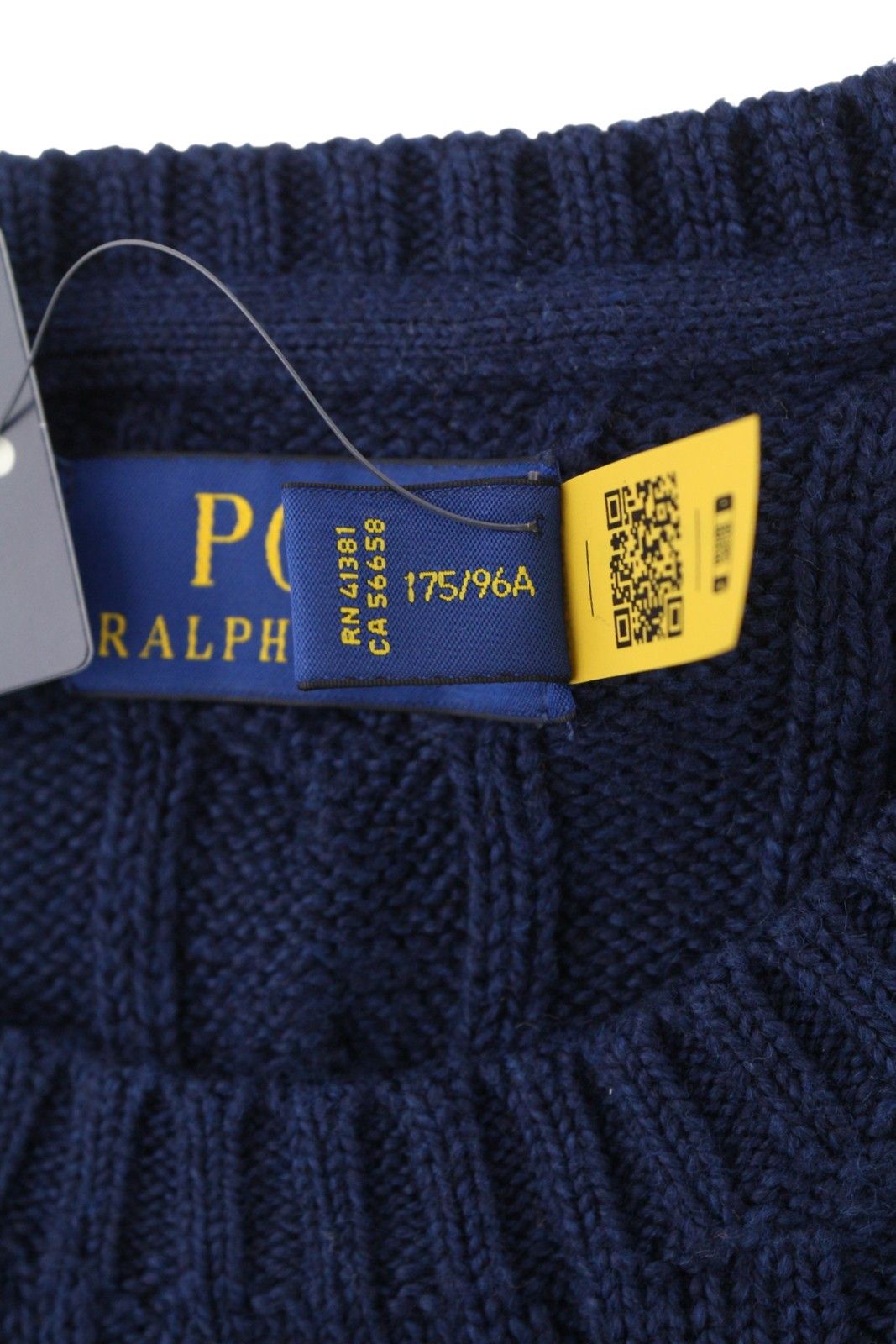 Ralph Lauren BLUE M Striped Cable Knit Pullover 86945 Size US M / EU 48-50 / 2 - 11 Thumbnail