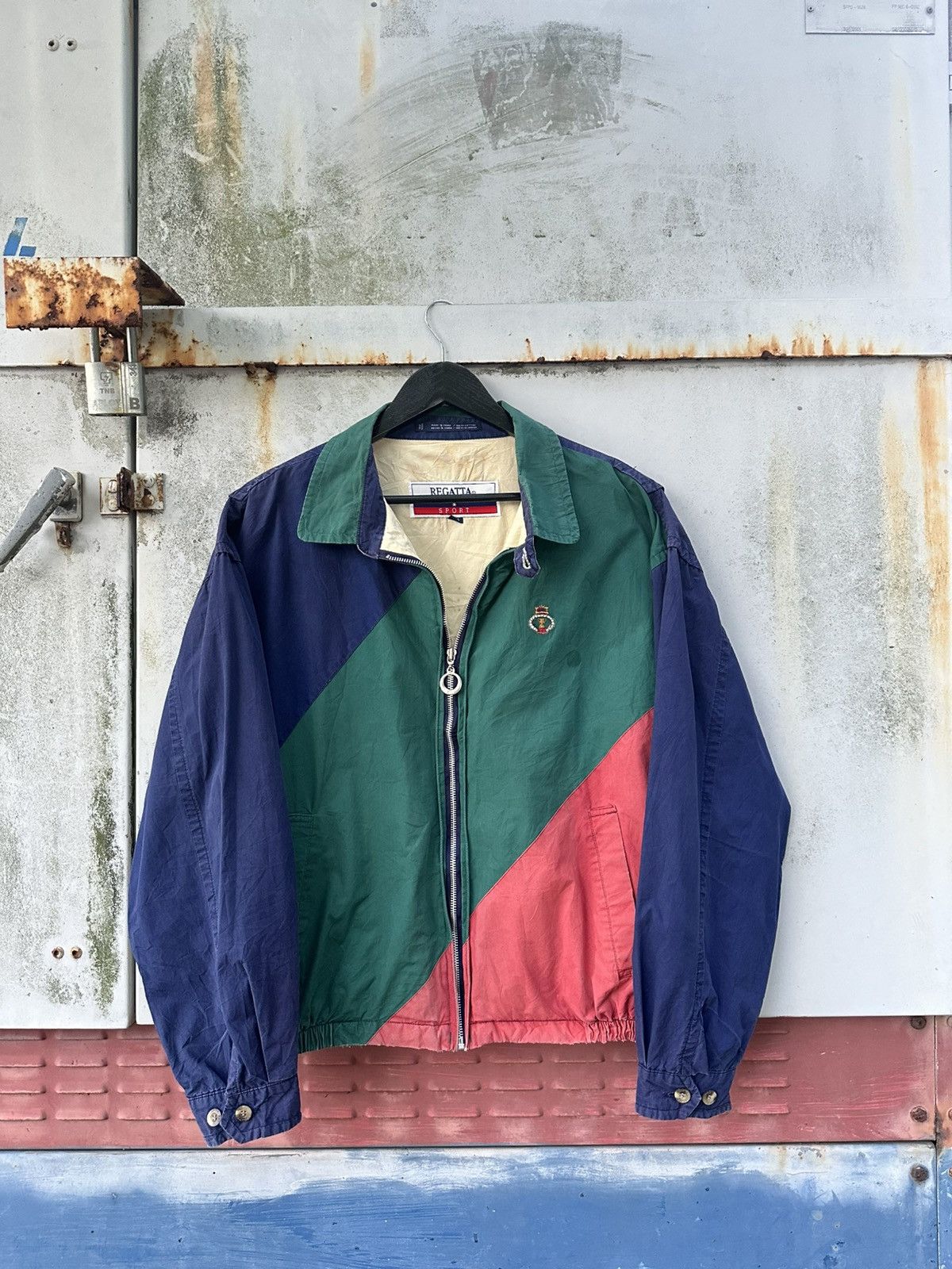 Vintage THRASHED Faded Regatta Sport Colour Block Bomber Jacket Size US M / EU 48-50 / 2 - 1 Thumbnail