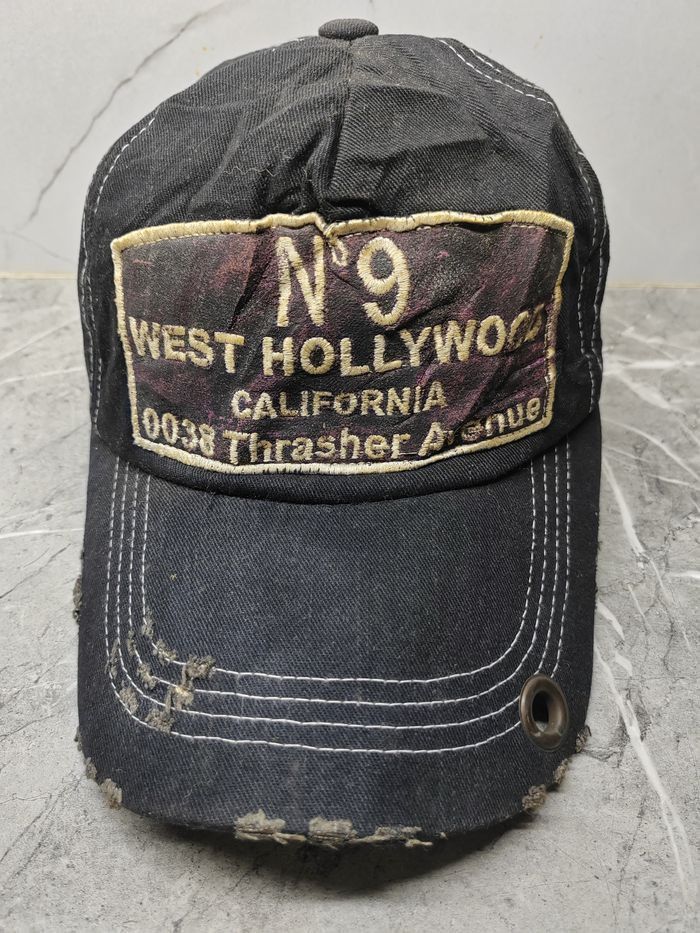 Japanese Brand Vintage West Hollywood Distressed Style Cap Hat Size ONE SIZE - 2 Thumbnail