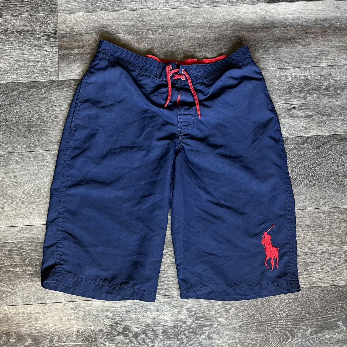 Polo Ralph Lauren Vintage Polo Ralph Lauren Big Pony Logo Swim Trunks Shorts Size US 30 / EU 46 - 1 Thumbnail