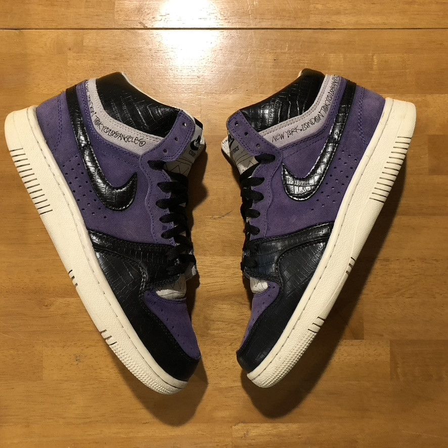 Nike × Stussy 2005 Stussy Nike Court Force Purple Size 9.5 US Men's Size US 9.5 / EU 42-43 - 2 Thumbnail