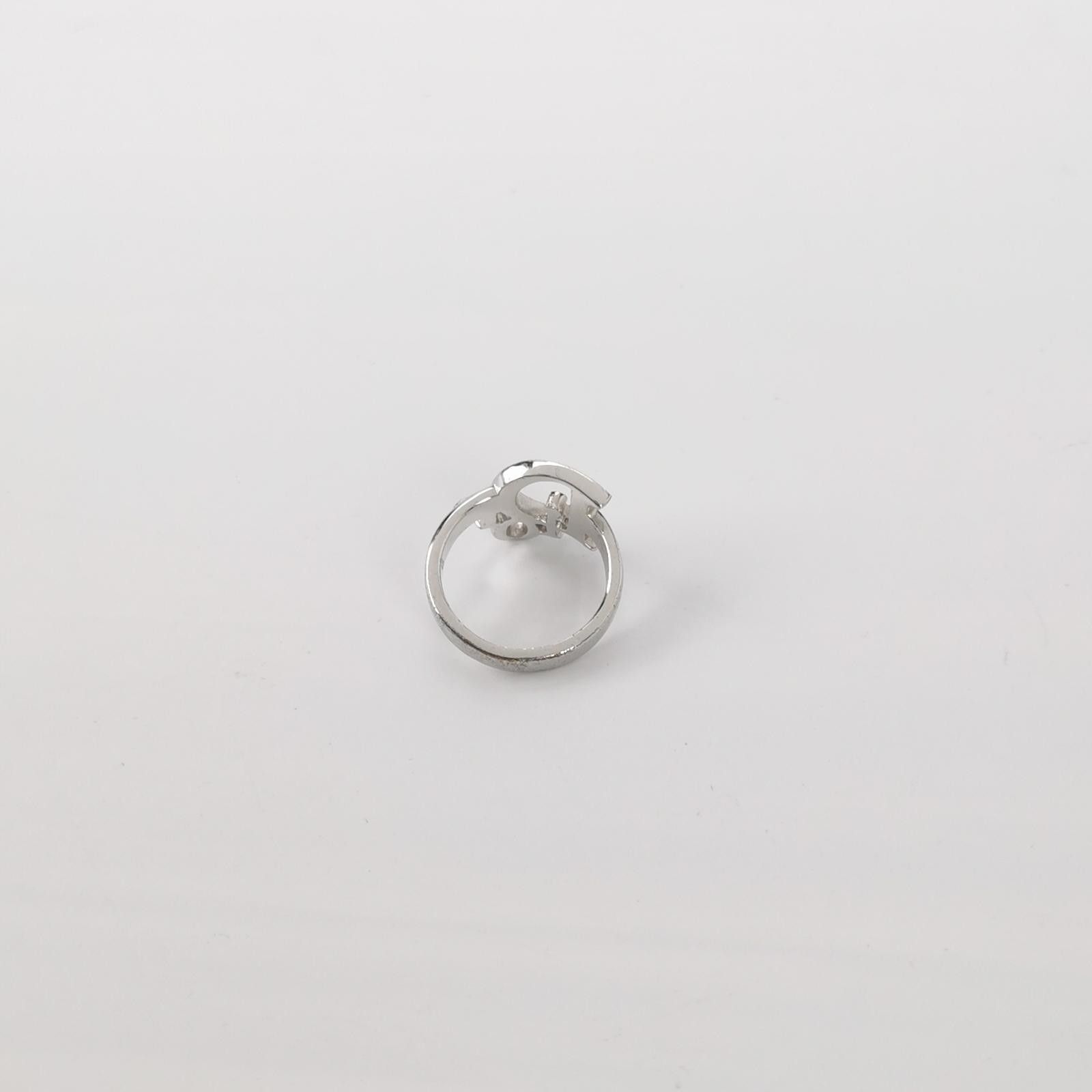 Dior Dior Crystal Letter Logo Vintage Ring Size 6 -z2505 Size ONE SIZE - 3 Thumbnail