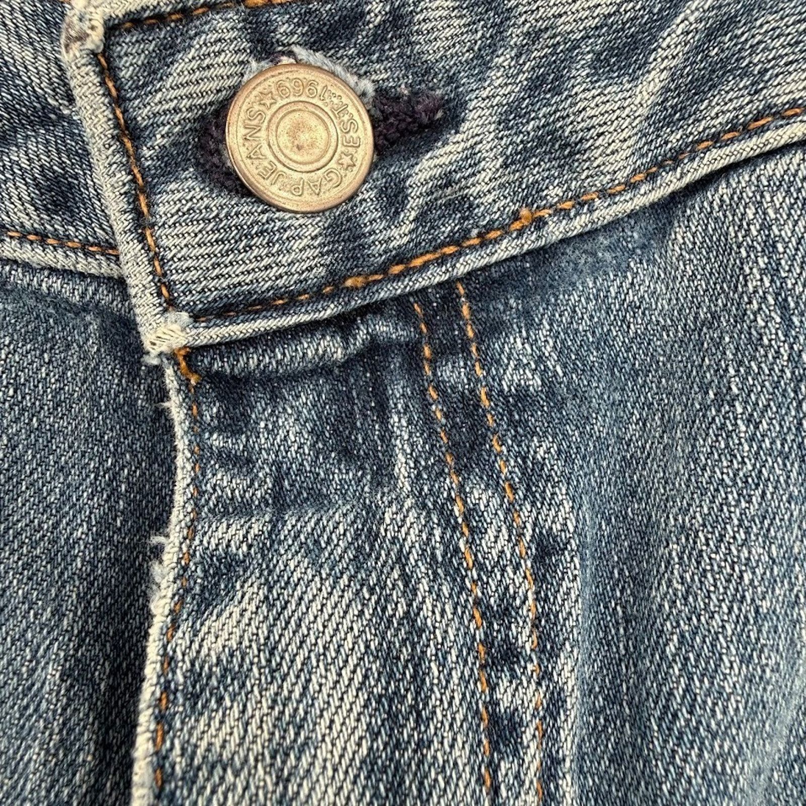 Gap Gap Womens Jeans Size 10 Light Wash Stretch Vintage Size 32" / US 10 / IT 46 - 7 Thumbnail