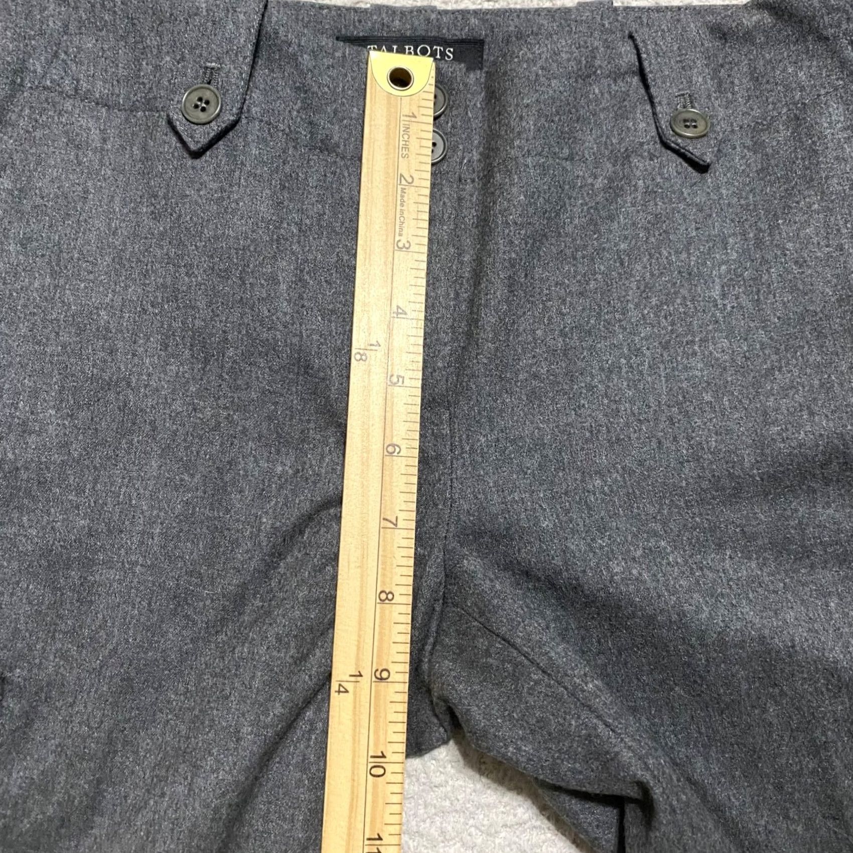 Talbots Talbots Womens 2P Dress Pants Solid Gray Signature Straight Lined Cargo Business Size 26" / US 2 / IT 38 - 7 Thumbnail