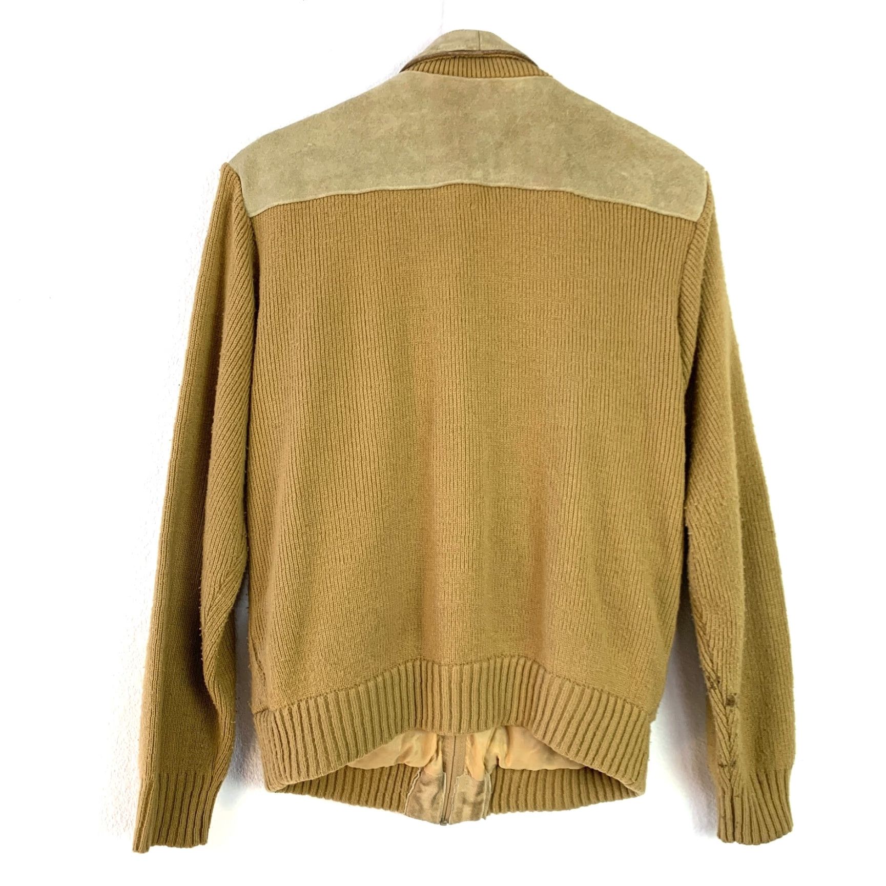Vintage VINTAGE 70s Sweater Emporium Suede Full Zip Jacket Large Taiwan Brown Size US L / EU 52-54 / 3 - 5 Thumbnail