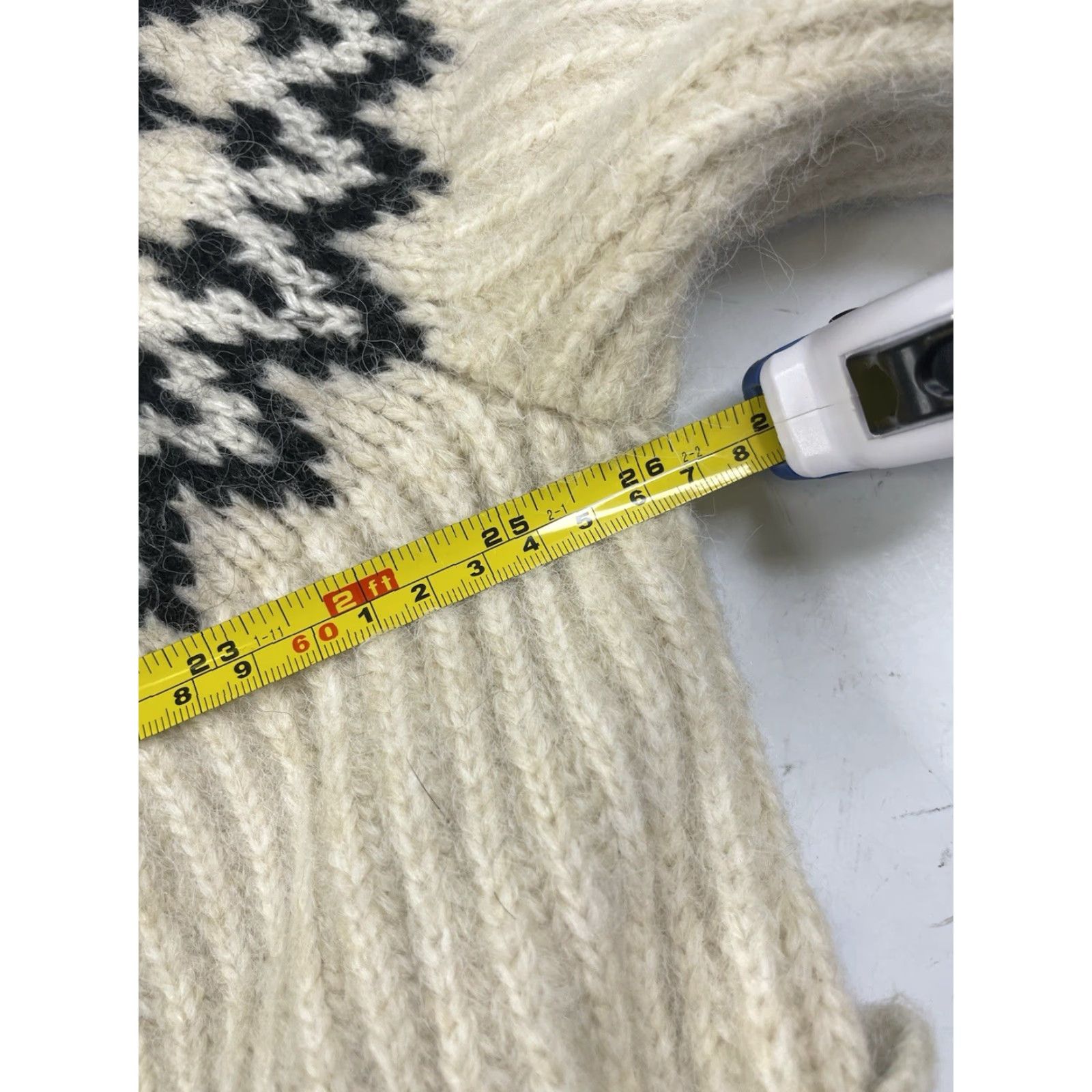 Gap GAP Cardigan Women's XXL Beige Fair Isle Belted Wool Blend Sweater Size XXL / US 16-18 / IT 52-54 - 6 Thumbnail