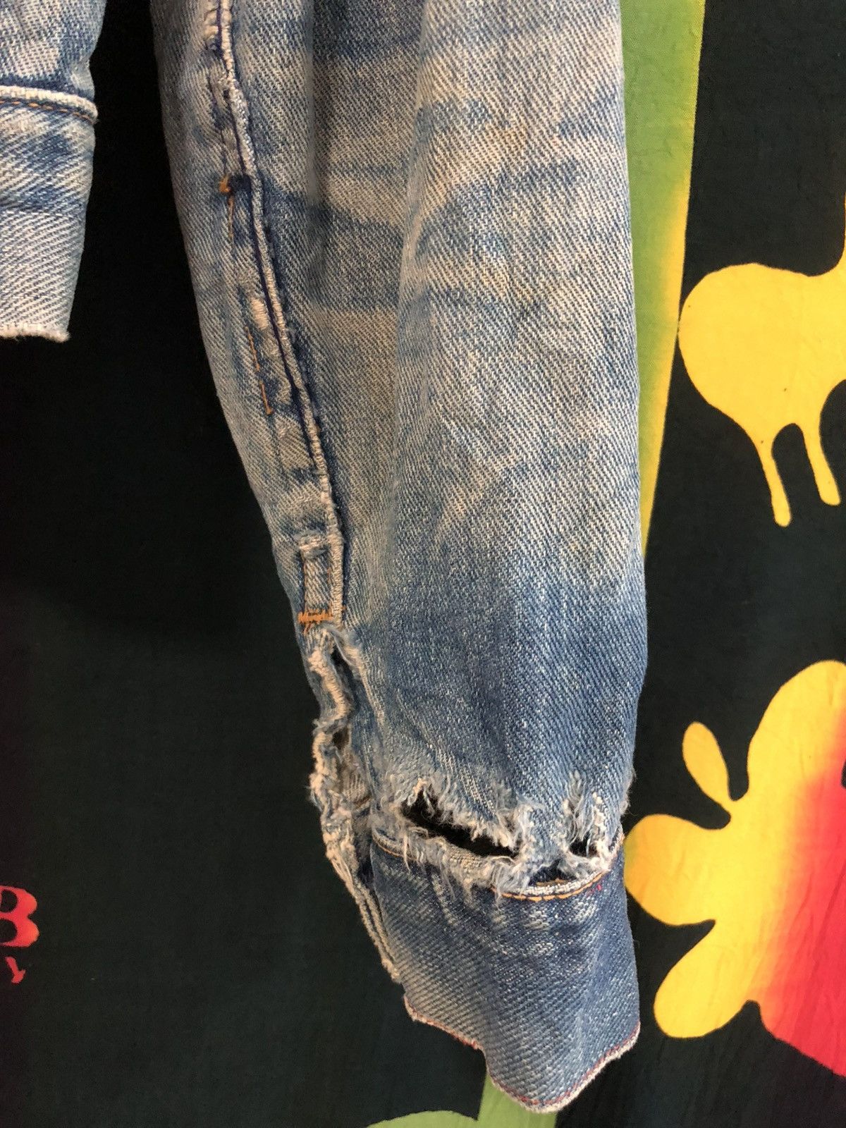 Vintage × Wrangler True vintage 70’s wrangler selvedge distressed denim Size US S / EU 44-46 / 1 - 7 Thumbnail
