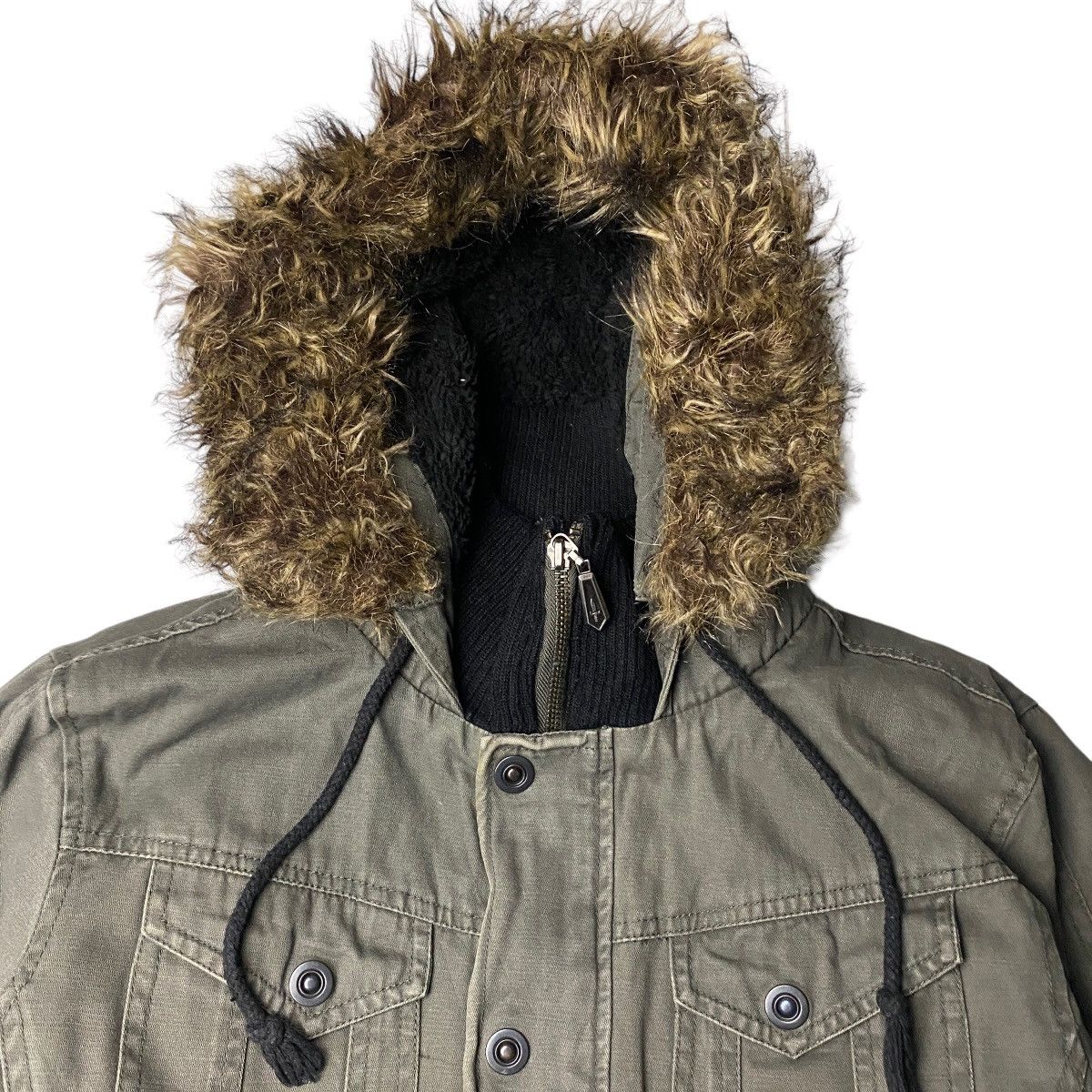 If Six Was Nine 2000's Jackrose Japanese Fur Raccoon Bomber Jacket Size US M / EU 48-50 / 2 - 3 Thumbnail