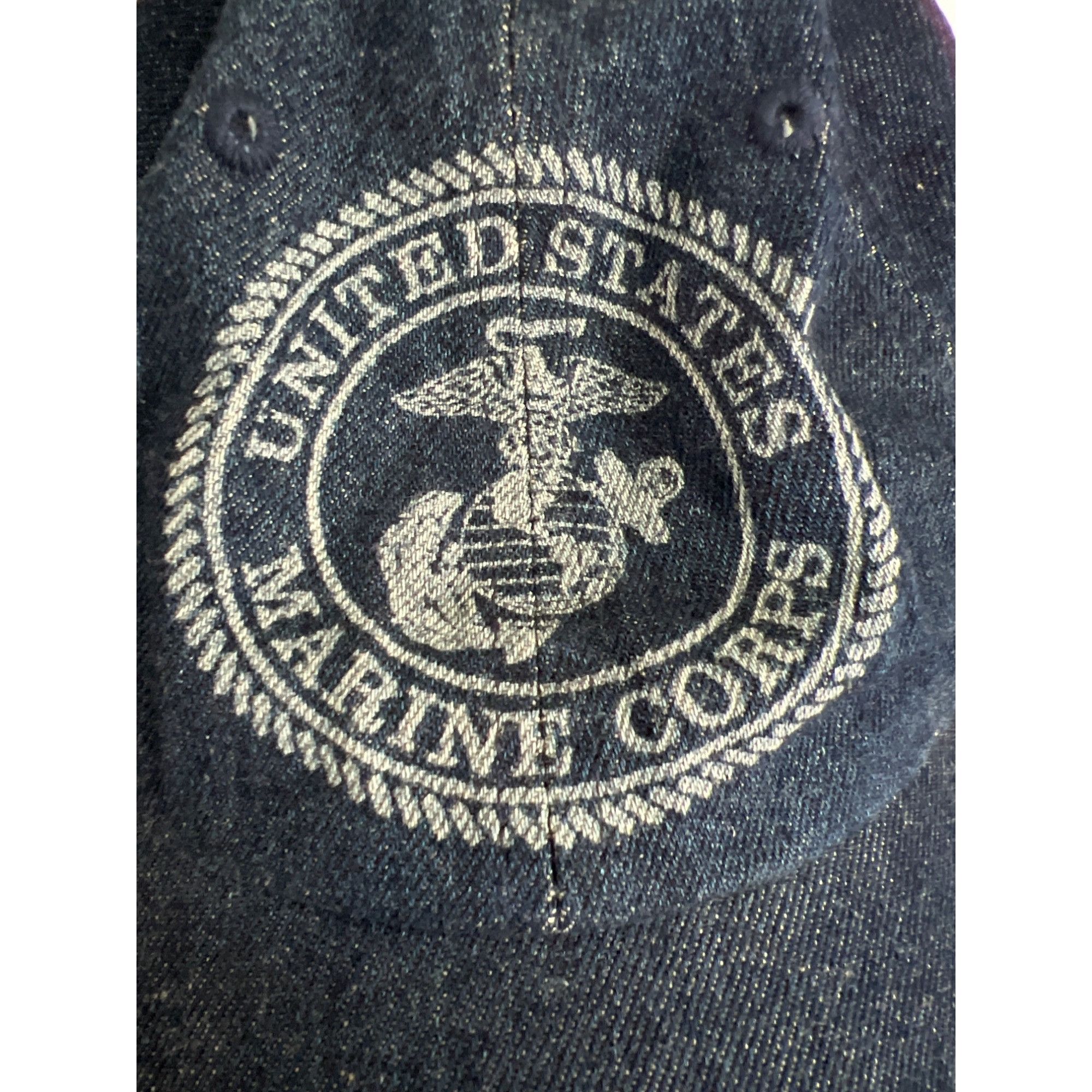 Other Vintage JHats Denim US Marine Corps Adj Hat Cap Baseball Hoo Size ONE SIZE - 2 Thumbnail