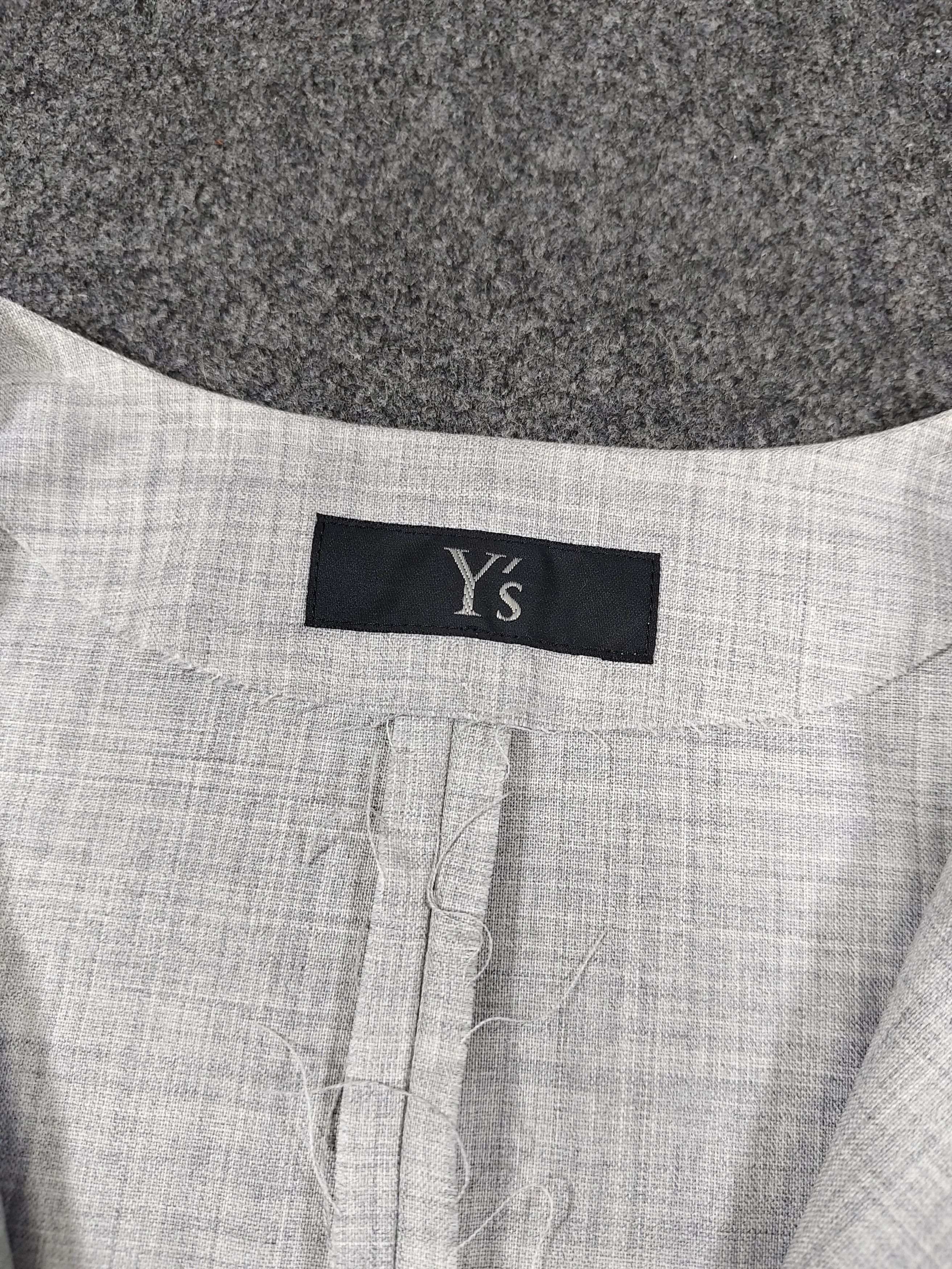 Yohji Yamamoto SAMPLE Y’s- Clean Minimalist Collarless Tailored Jacket Size M / US 6-8 / IT 42-44 - 6 Thumbnail