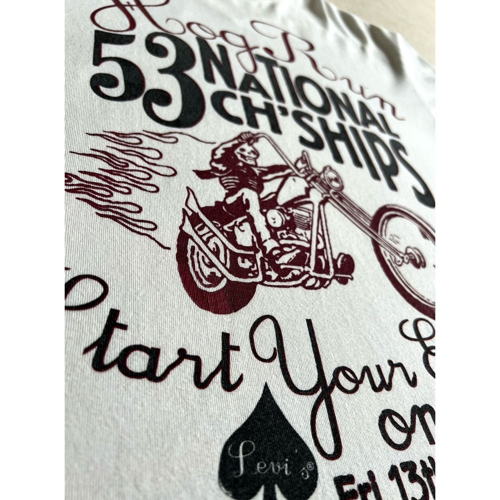 Levi's VINTAGE Levi's T-Shirt MC Biker 2010s M White Men Modern Motorcycle Harley Hipster Retro 50s 60s 70s Logo Size US M / EU 48-50 / 2 - 3 Thumbnail
