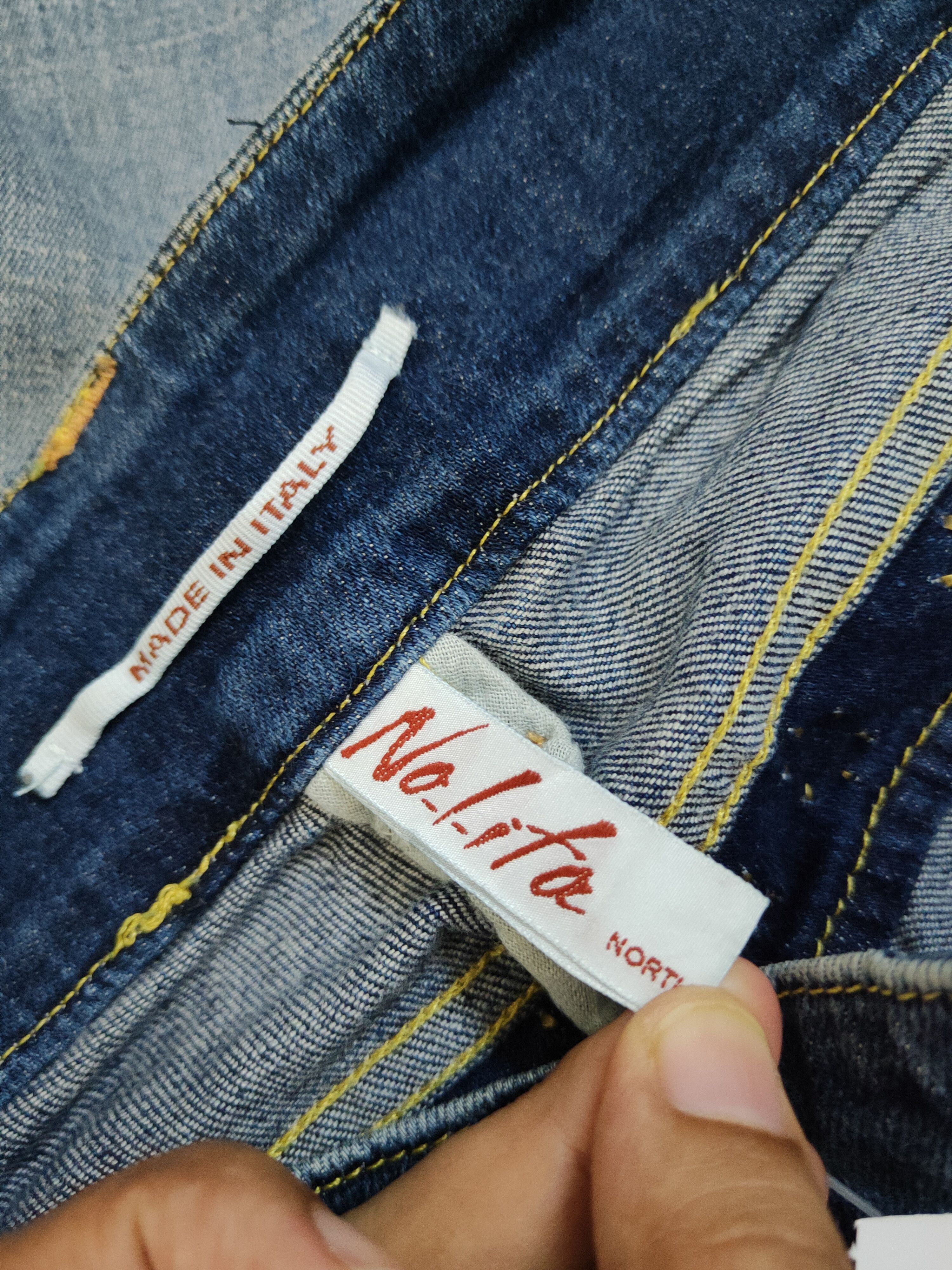 Vintage No Lita Italy Blue Distressed Ripped Jeans #W1949 Size 28" / US 6 / IT 42 - 18 Thumbnail