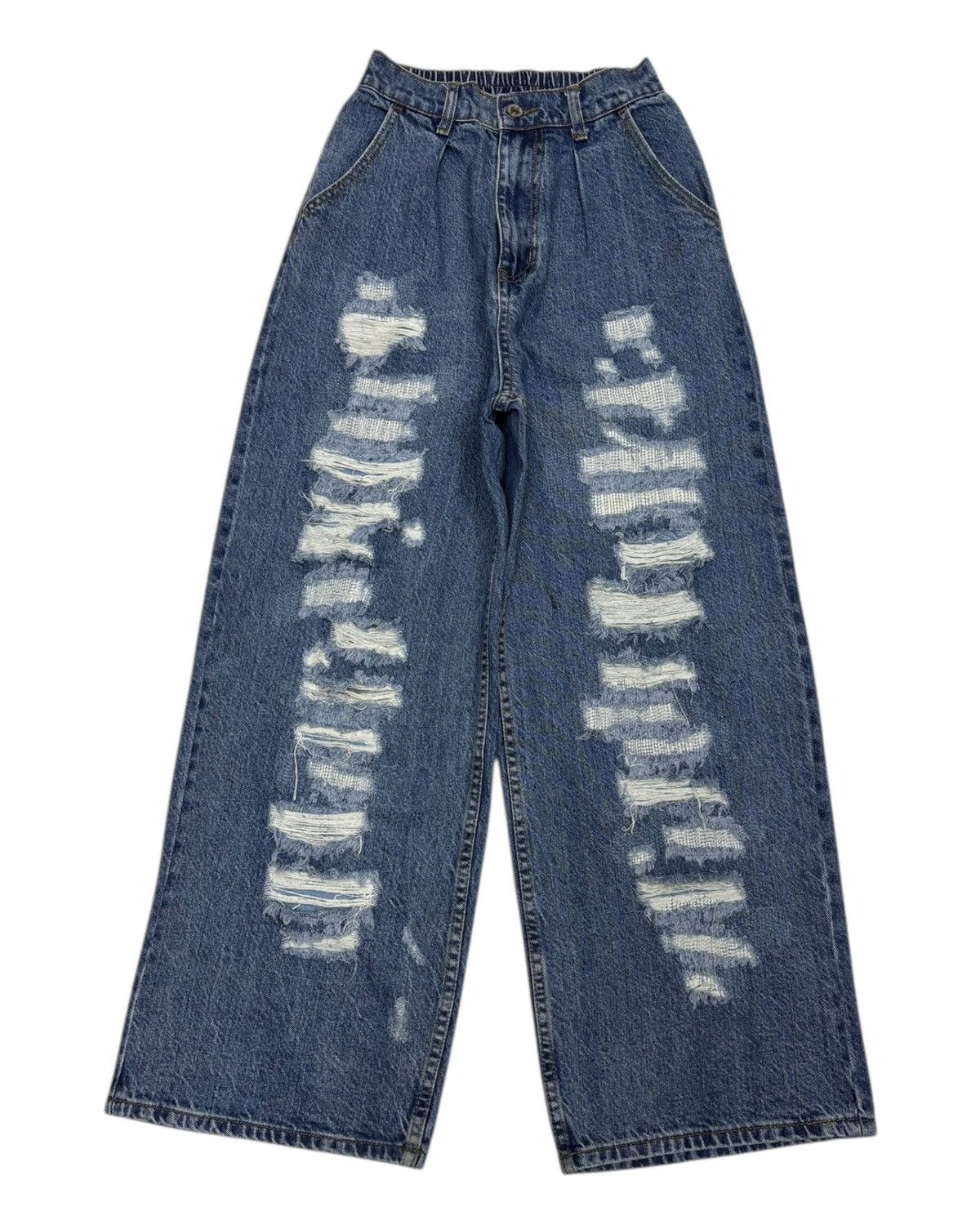 Hysteric Glamour × Japanese Brand 🔥Baggy Jeans Wide Leg Emsexcite Distressed Baggy Jeans Size US 28 / EU 44 - 7 Thumbnail