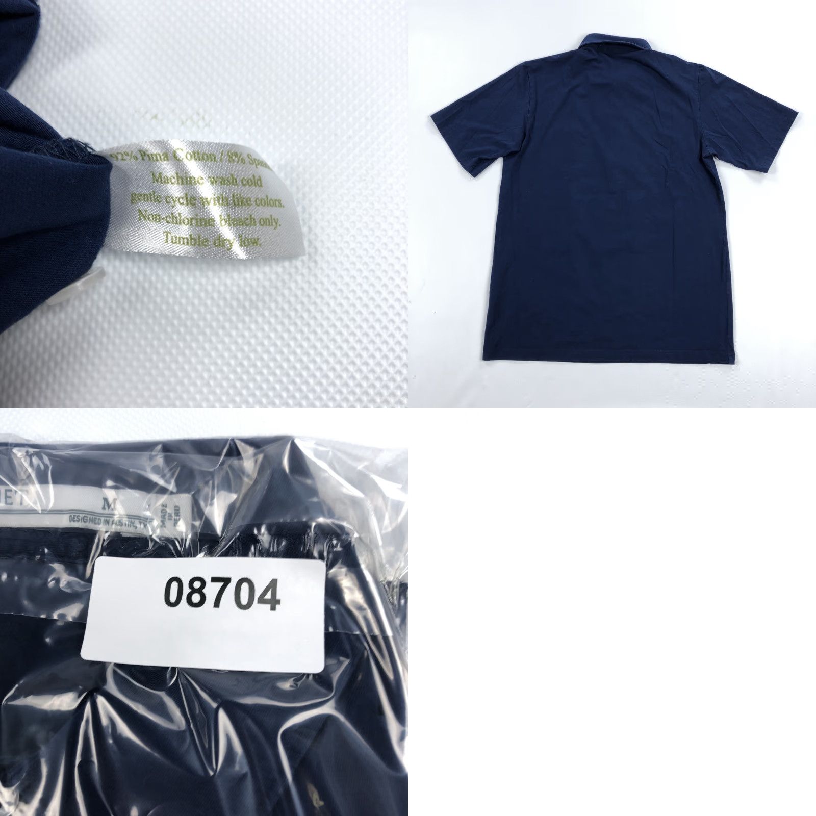 Vintage CRICQUET Polo Shirt Navy Blue Short Sleeve with Pocket Mens M Regular Cotton Spandex Pima Button Collared Embroidered Logo Casual Shirt Size US M / EU 48-50 / 2 - 8 Thumbnail