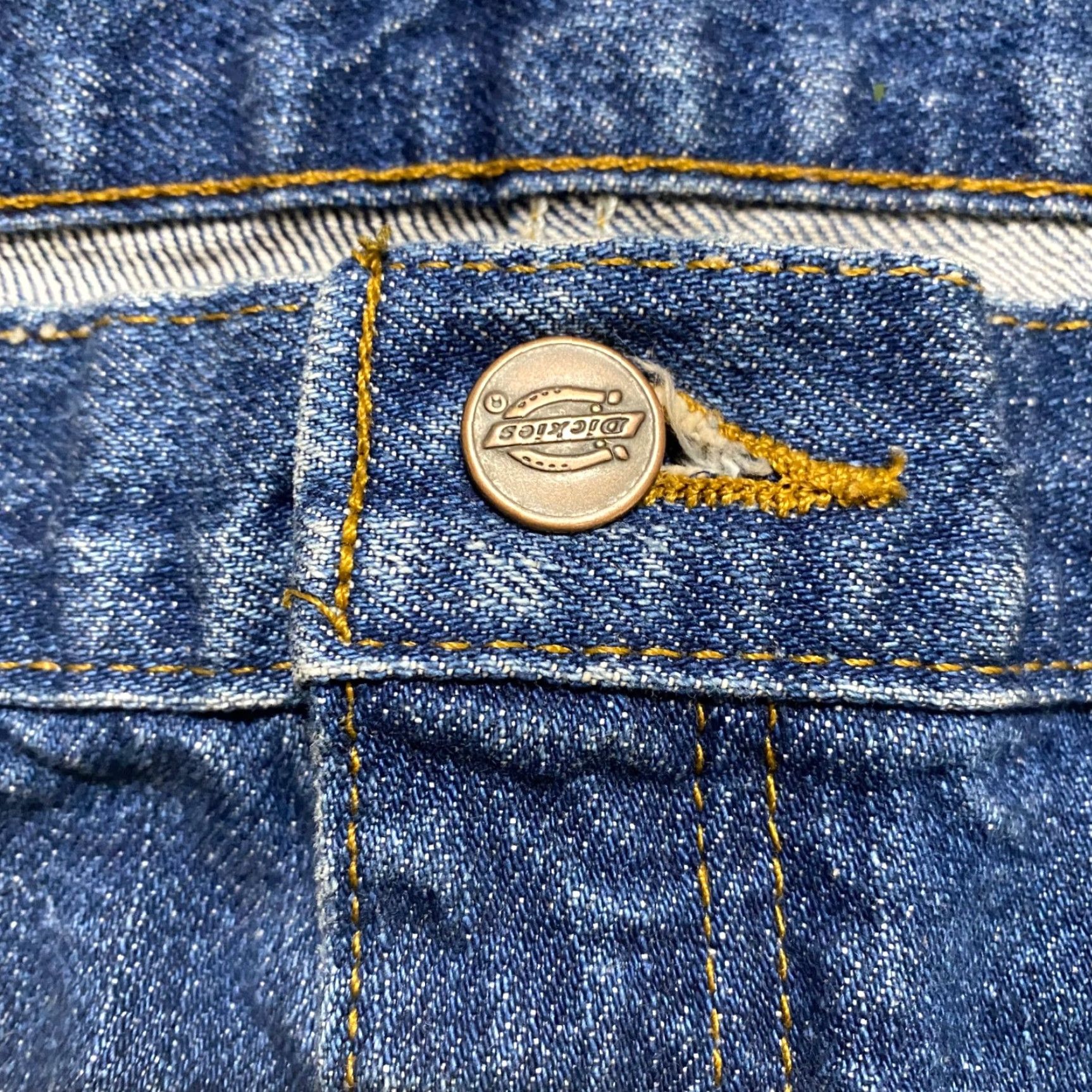Dickies Dickies Mens Jeans Blue Denim Medium Wash Relaxed Straight Mid Rise Work 42x30 - 5-Pocket Design Regular Waist Size US 42 / EU 58 - 3 Thumbnail