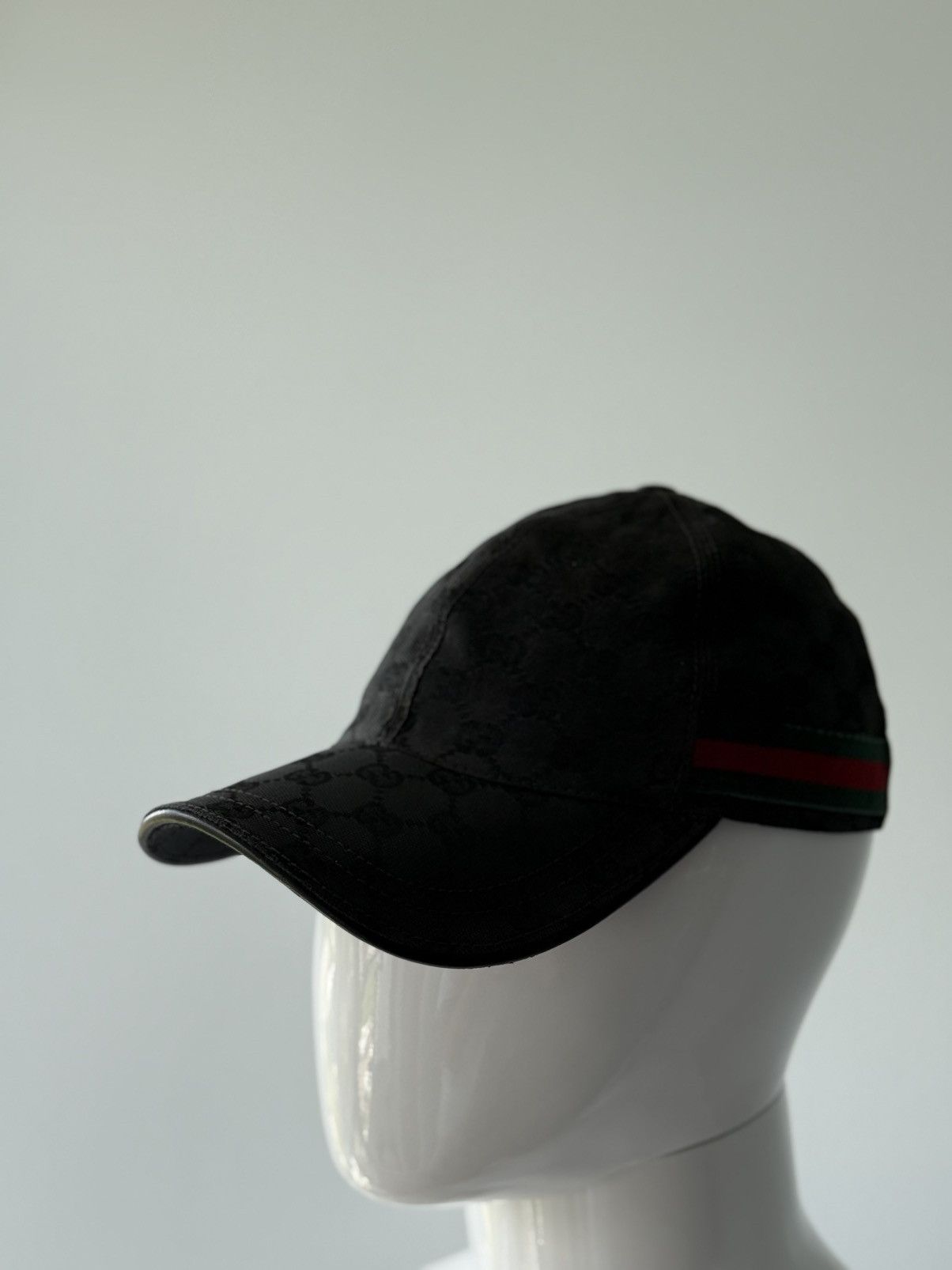 Gucci Gucci Monogram Web Stripe Baseball Cap Size ONE SIZE - 5 Thumbnail