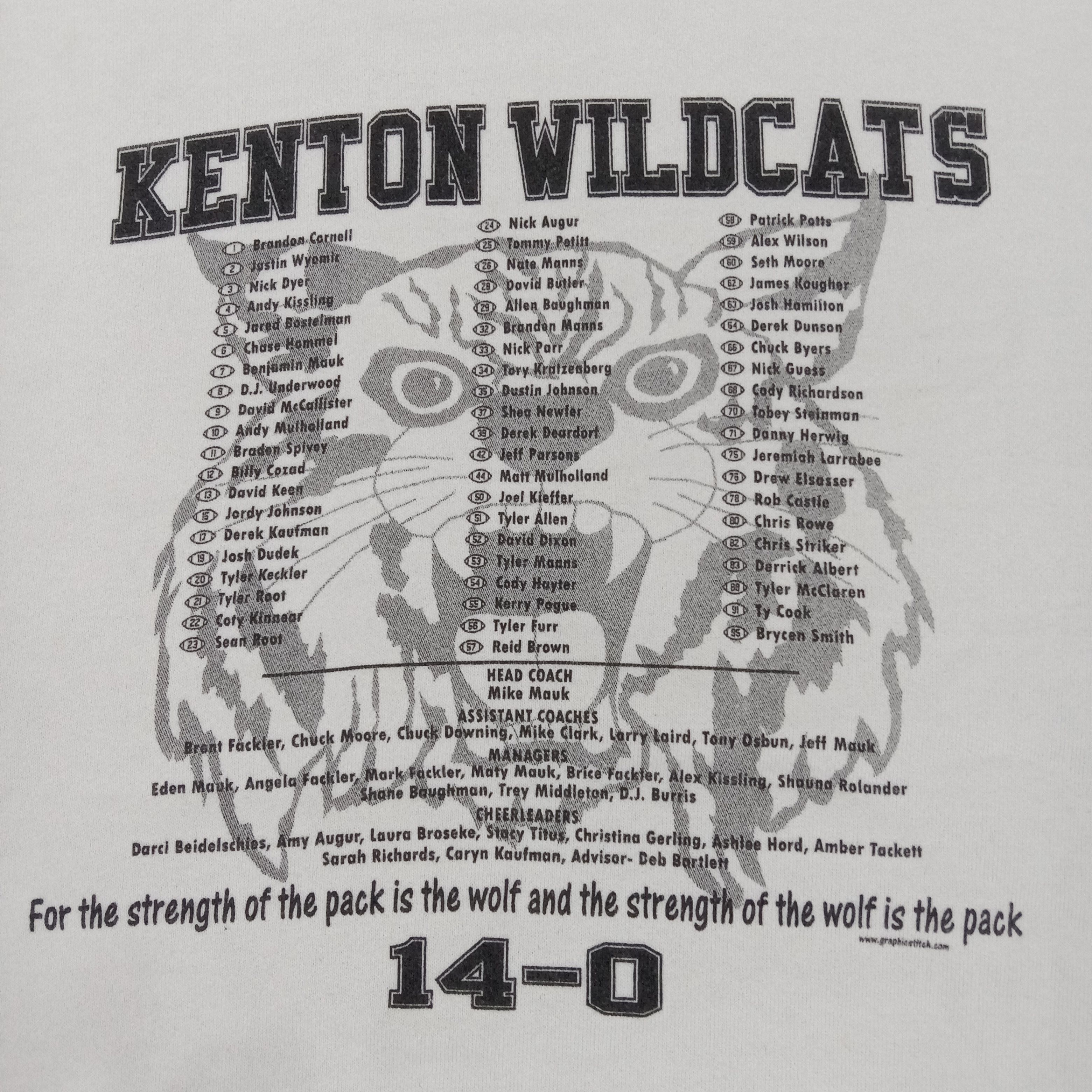 NFL × Vintage Kenton Wildcats American Football Team Vintage Sweatshirt Size US L / EU 52-54 / 3 - 4 Thumbnail