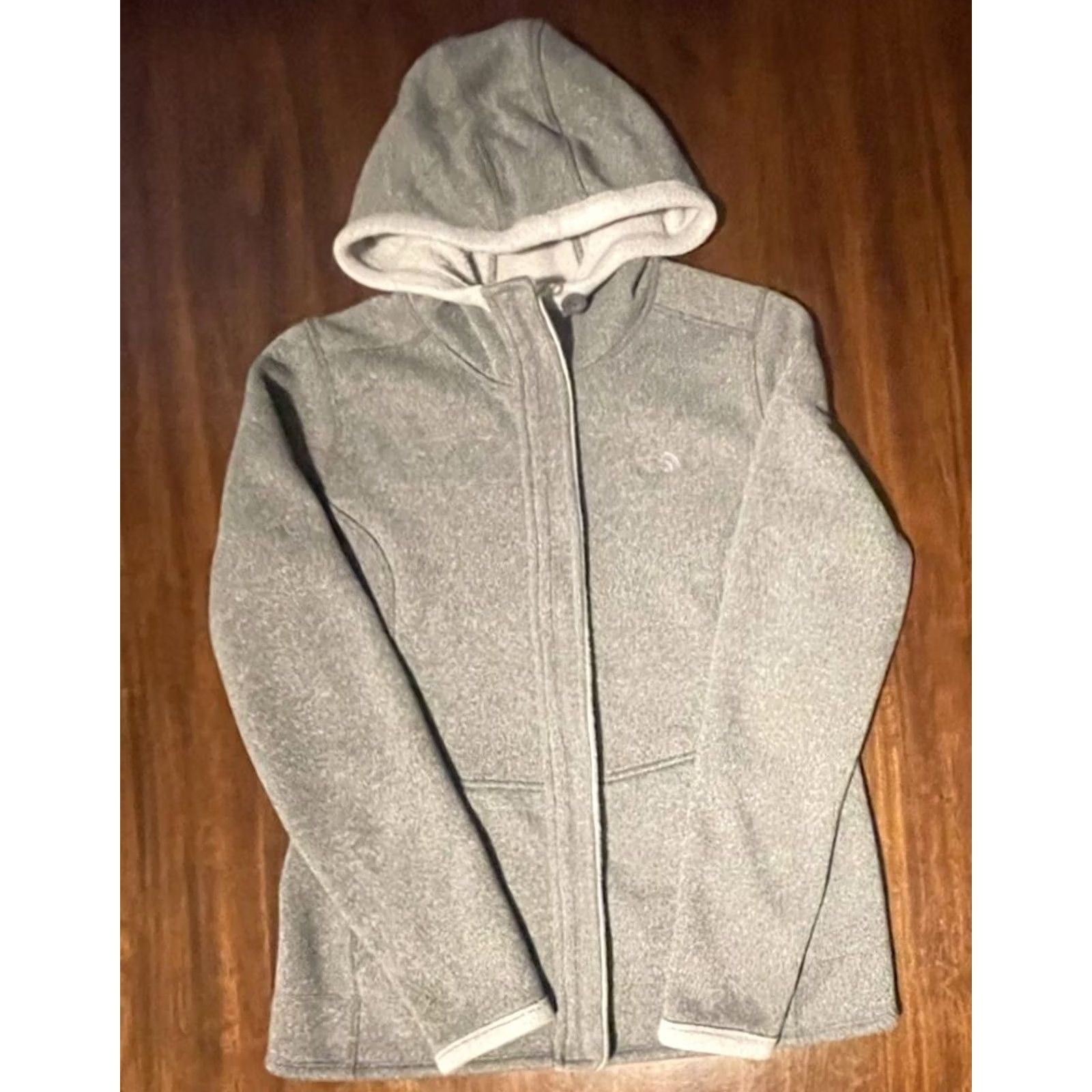 The North Face The North Face Women's Jacket Gray Full Zip Hooded Lined Pockets M L Knit Polyester Regular Zip Up Hoodie Size M / US 6-8 / IT 42-44 - 5 Thumbnail