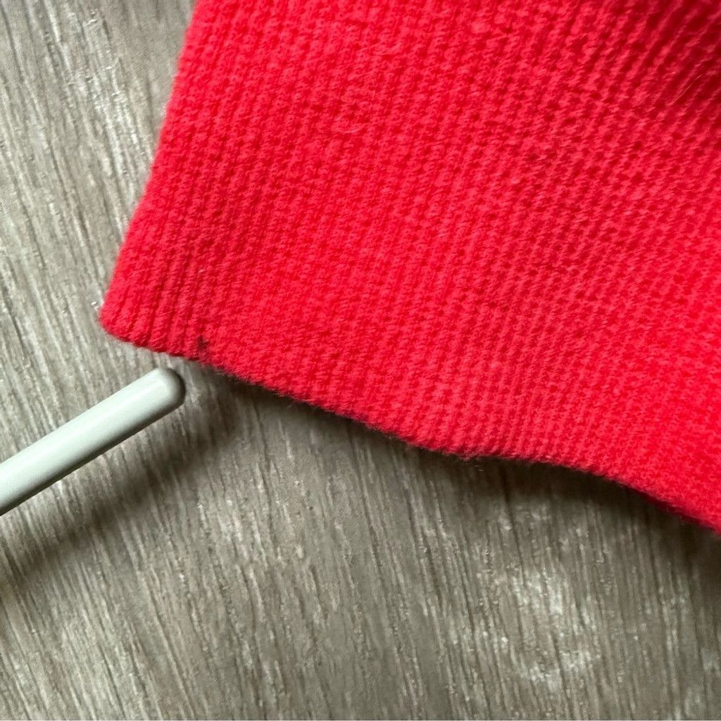 Forever 21 Forever 21 Red Cropped Sweatshirt with Mandarin Collar Size M / US 6-8 / IT 42-44 - 5 Thumbnail