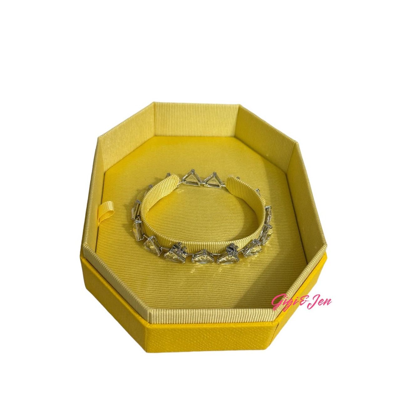 Swarovski Swarovski Ortyx bracelet Triangle cut, White, Rhodium plated Size ONE SIZE - 7 Thumbnail