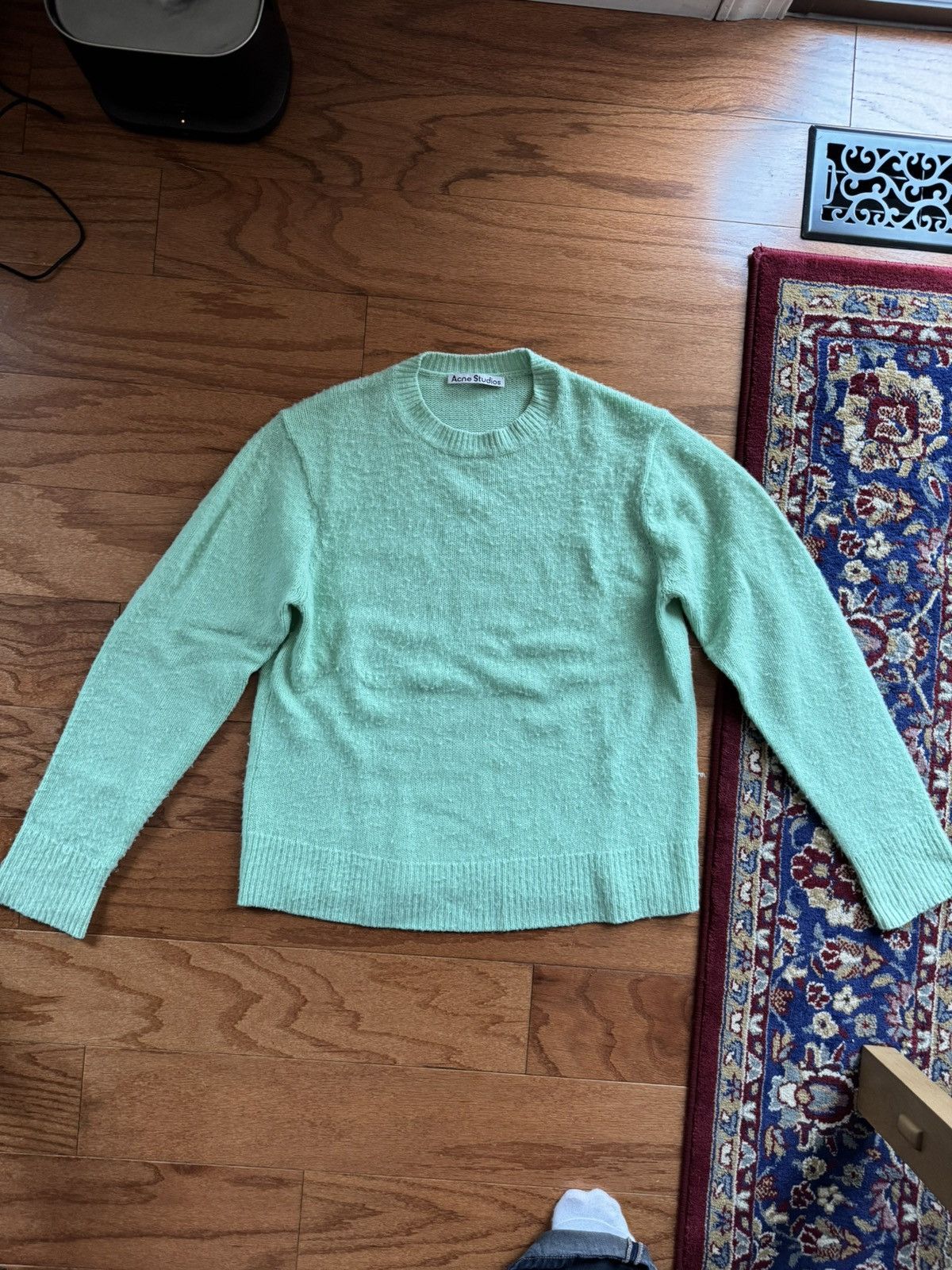 Acne Studios Green Pilled Sweater Size US M / EU 48-50 / 2 - 1 Thumbnail