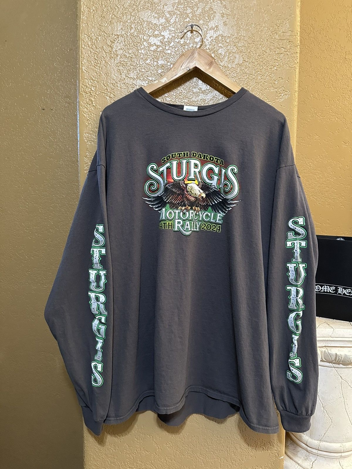 West Coast Choppers 🦅 insane Sturgis Motorcycle Rally Longsleeve Tee 4gseller Size US XXL / EU 58 / 5 - 3 Thumbnail