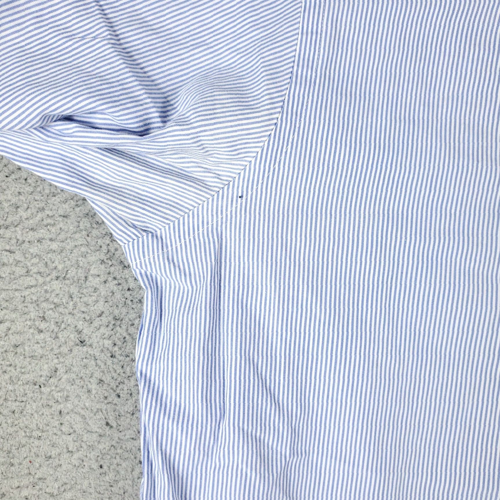 Tommy Hilfiger Tommy Hilfiger Shirt Mens 16 Blue Striped Dress Button Up Long Sleeve Size 42R - 3 Thumbnail