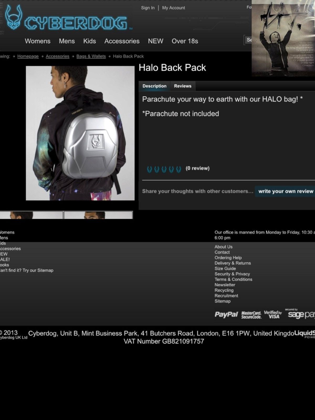 Fotus 2013 Cyberdog Hard Shell Halo Backpack Size ONE SIZE - 2 Thumbnail
