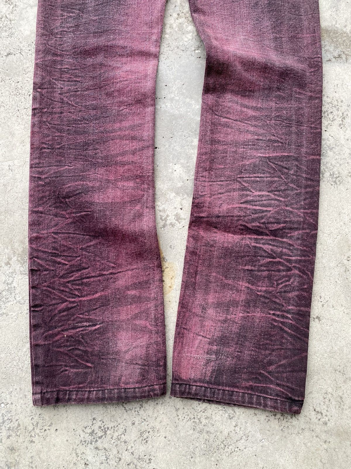 Seditionaries Lowbox Archival Seditionaries Red Wine Acid Washed Jeans Size US 32 / EU 48 - 10 Thumbnail