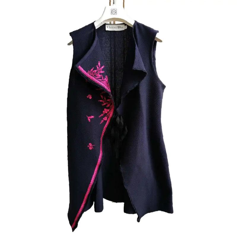 Dior Dior Embroidered Cotton Short Sleeve Pullover 0089 Size L / US 10 / IT 46 - 1 Thumbnail