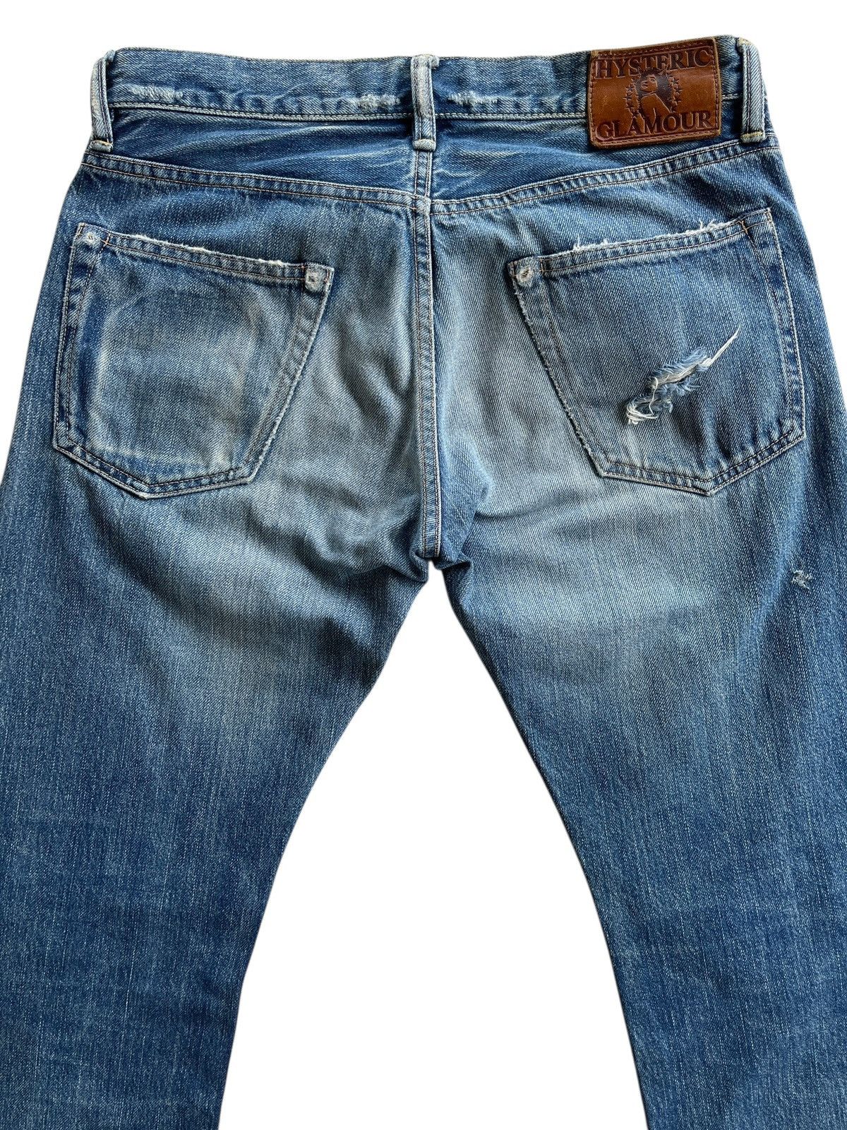 Hysteric Glamour Hysteric Glamour Studded Distressed Selvedge Denim Size US 30 / EU 46 - 4 Thumbnail