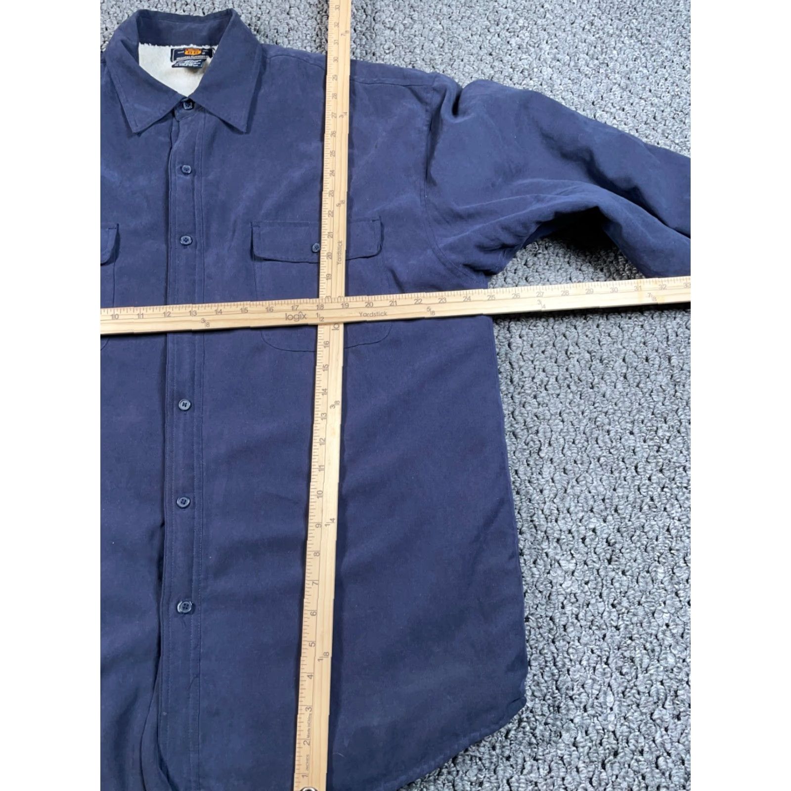 Route 66 VINTAGE Route 66 Shacket Adult XL Dark Blue Sherpa Lined Work Shirt Jacket Insulated Workwear Size US XL / EU 56 / 4 - 4 Thumbnail