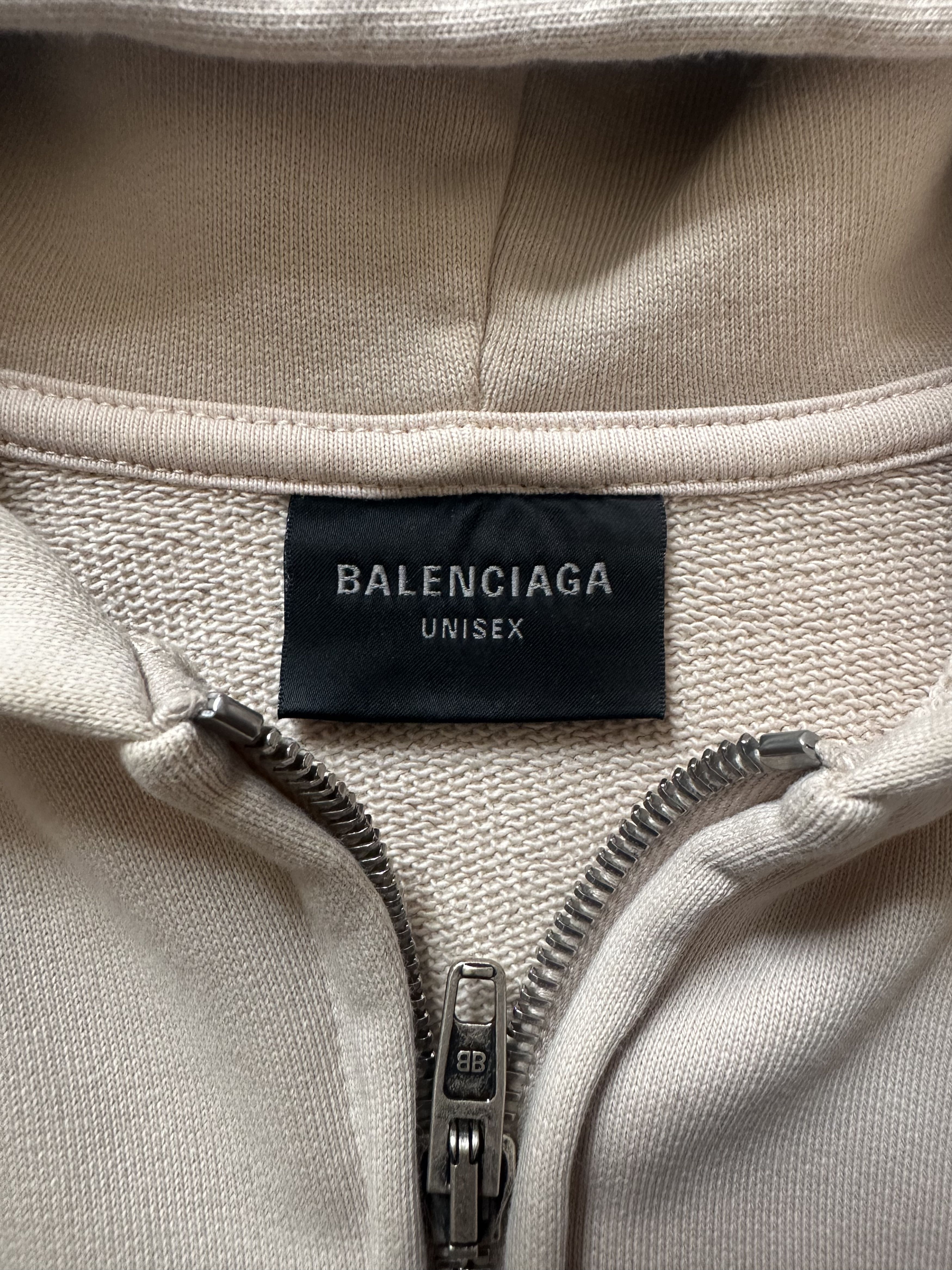 Balenciaga Balenciaga Metal BB Stencil Zip Up Hoodie Size US XS / EU 42 / 0 - 3 Thumbnail