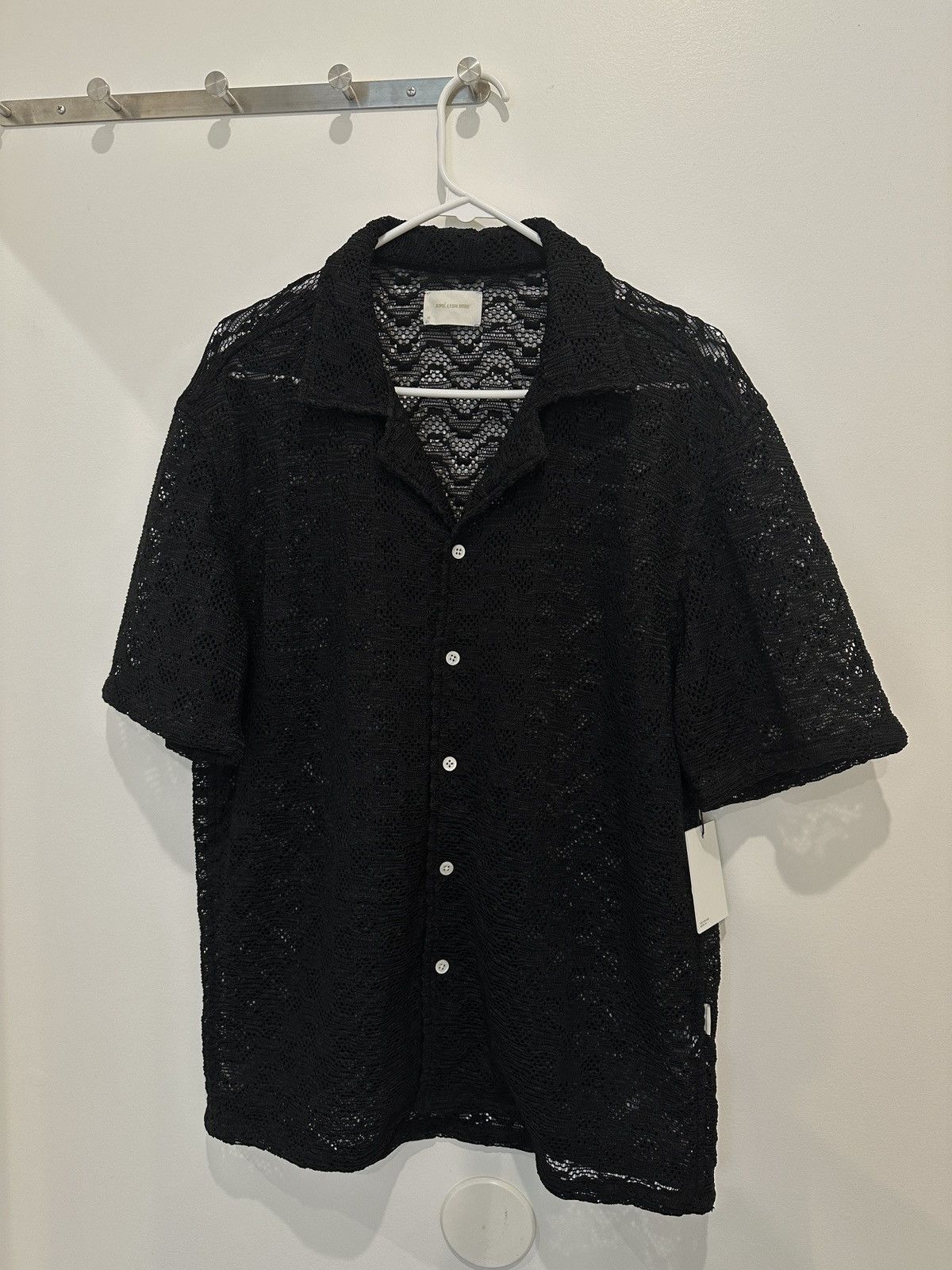 Aime Leon Dore ALD Rico Shirt Black Short Sleeve Men's M
