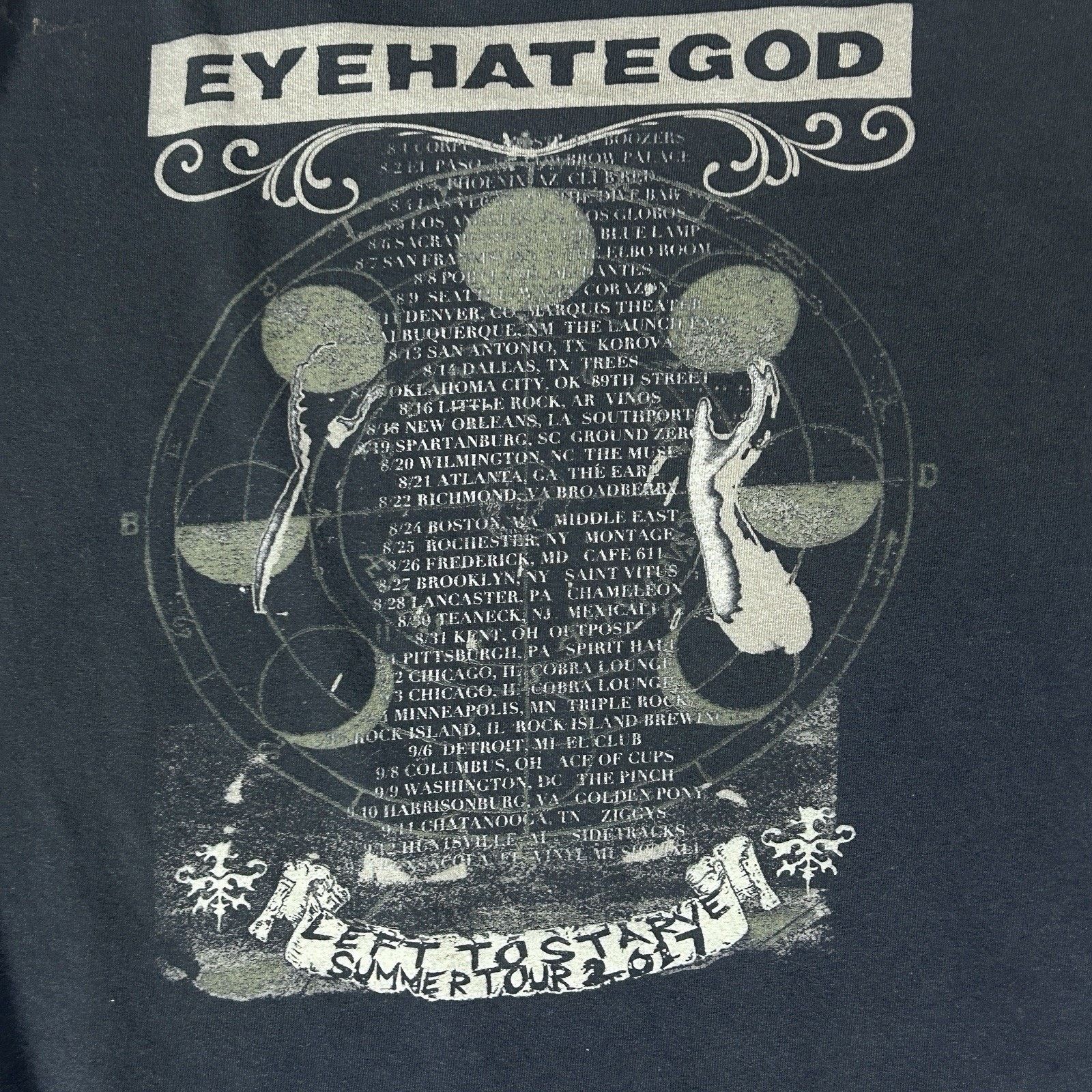 Other Eyehategod Distressed Sludge Metal Band Tee Black Large Size L / US 10 / IT 46 - 6 Thumbnail