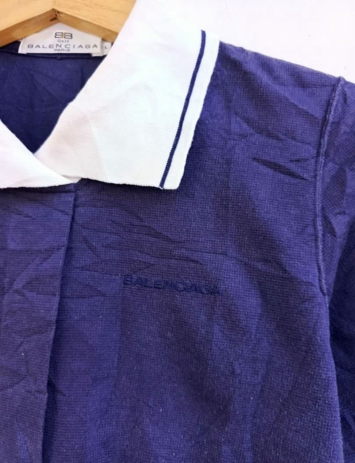 Balenciaga Vintage Balenciaga Poloshirt Size US S / EU 44-46 / 1 - 4 Thumbnail