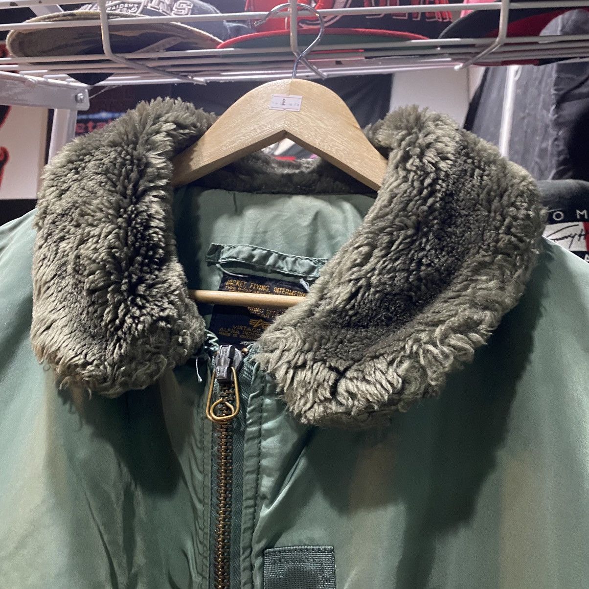 Alpha Industries × If Six Was Nine Vintage Alpha Industries B-15D Fur Hood Flight Bomber Jacket Size US XXL / EU 58 / 5 - 13 Thumbnail