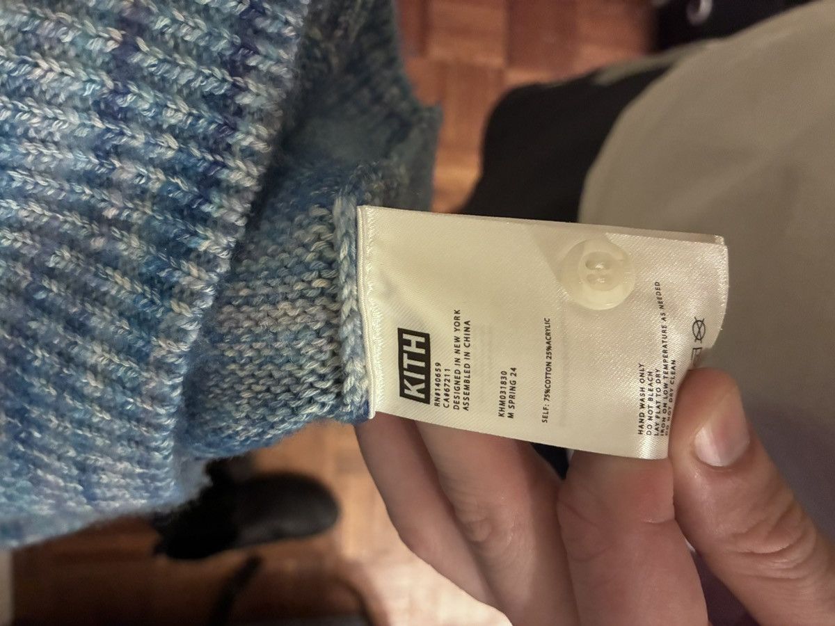 Kith Kith blue/purple knit longsleeve polo Size US M / EU 48-50 / 2 - 4 Thumbnail