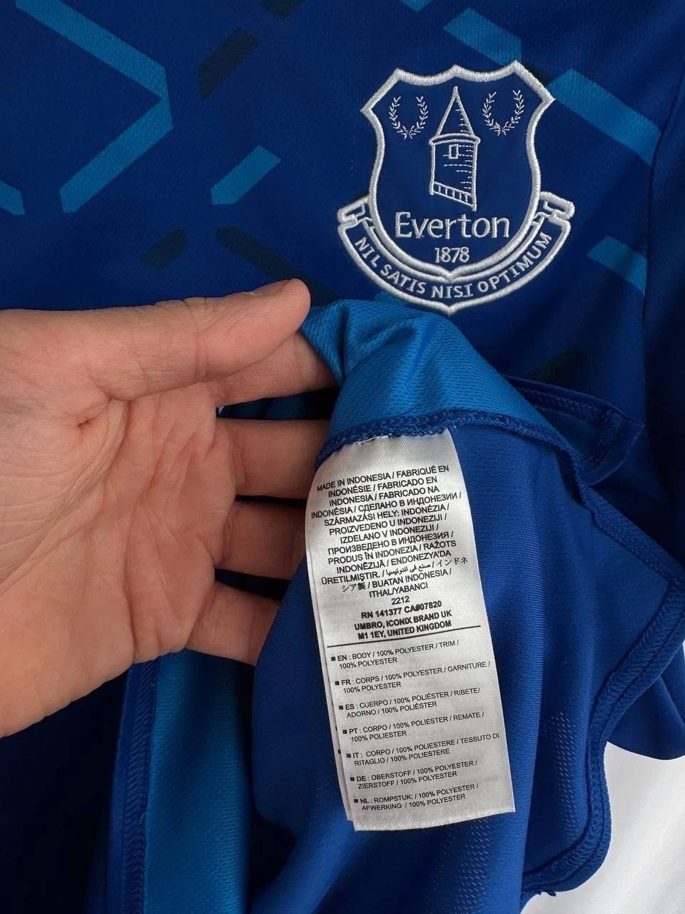Umbro Umbro Everton Home Jersey 2017-2018 Lampas color blue Size US L / EU 52-54 / 3 - 9 Thumbnail