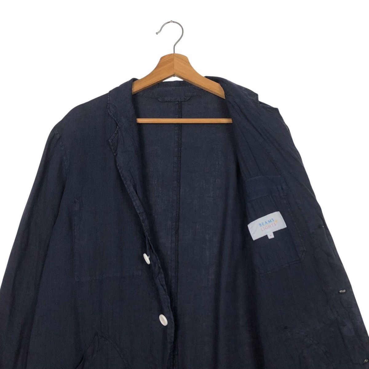 Beams Plus 📌Rich Blue Vintage Long Jacket Beams Plus Issey Miyake Size US M / EU 48-50 / 2 - 13 Thumbnail