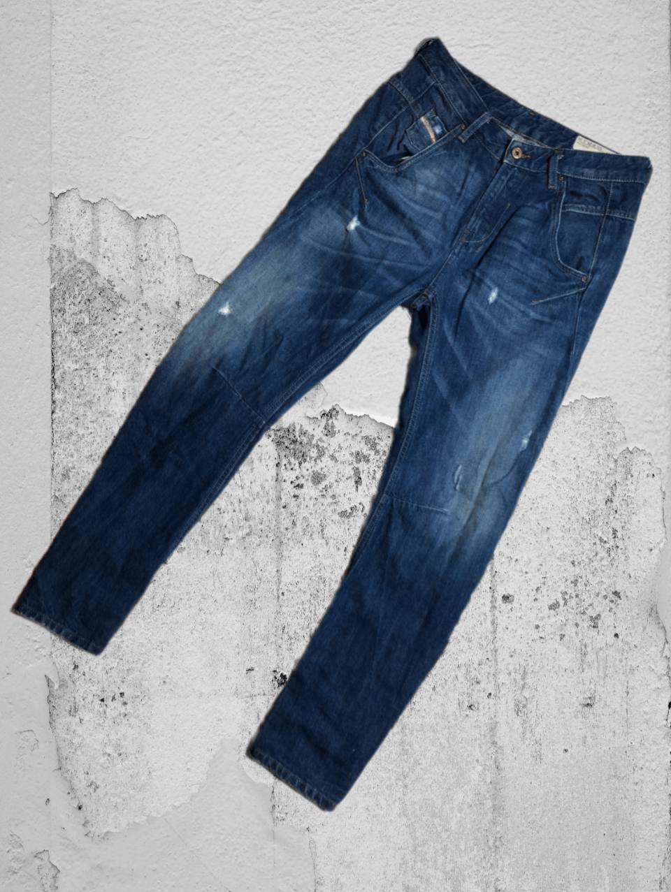 Diesel × Vintage Vintage Y2K Diesel Washed Distressed Denim Jeans Slim Size US 26 / EU 42 - 1 Thumbnail