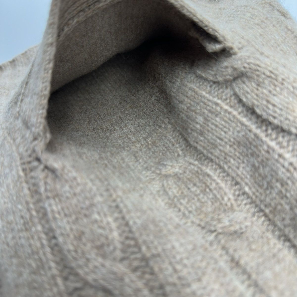 Celine Celine Brown Cable Knit V-Neck Cardigan Size US M / EU 48-50 / 2 - 12 Thumbnail